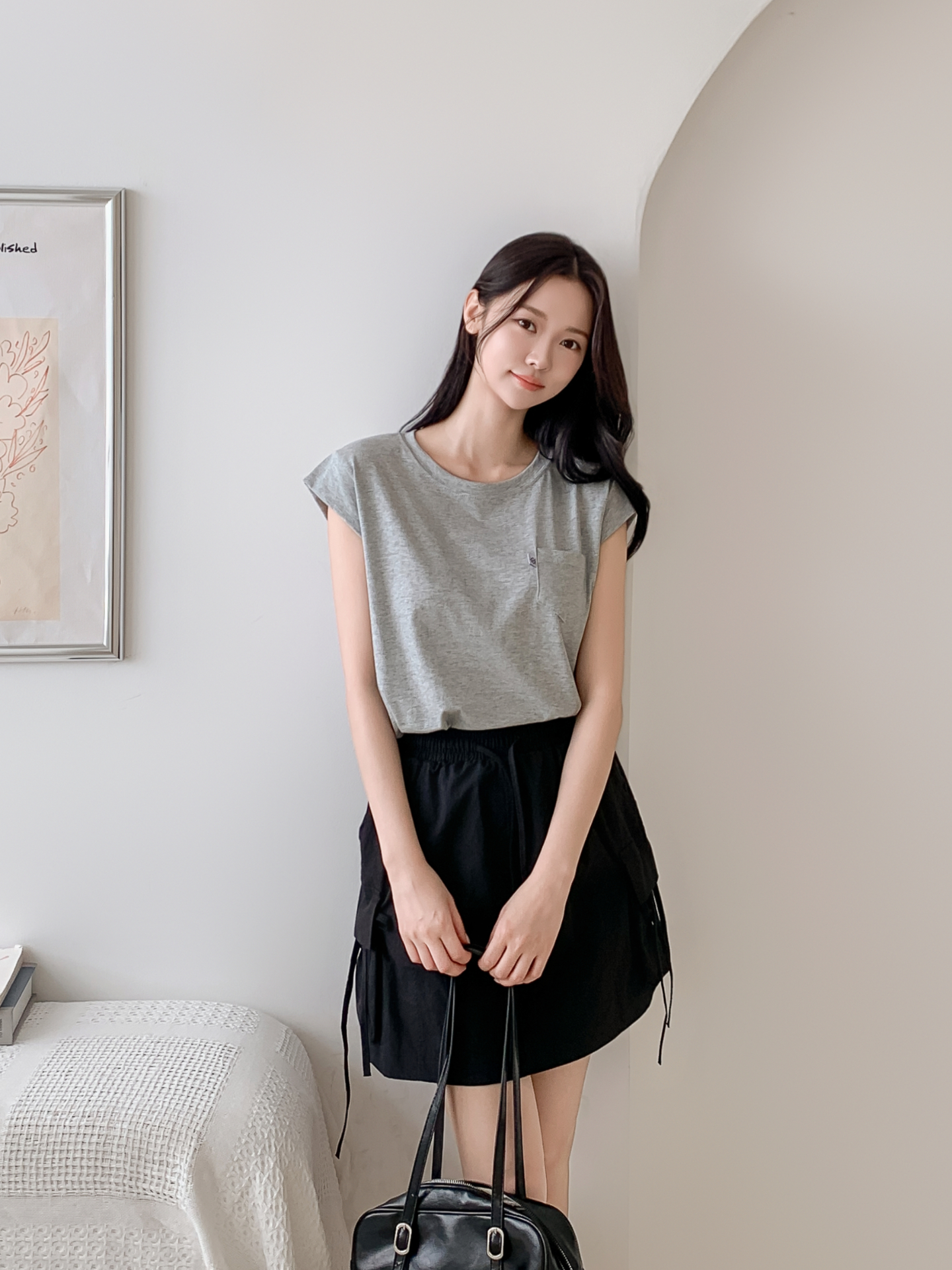 ラウンドネックポケットベーシック半袖Tシャツ | 詳細画像31