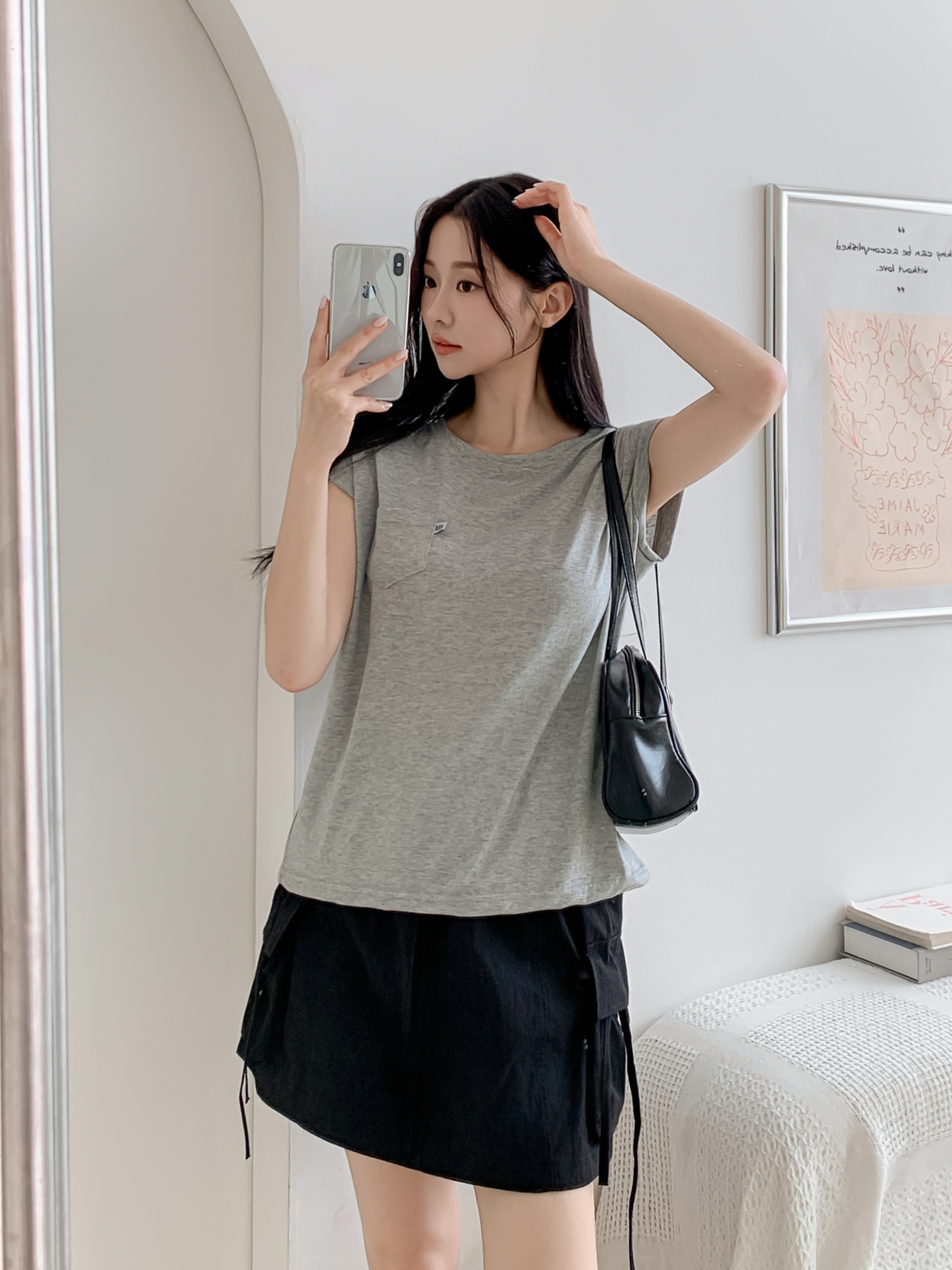 ラウンドネックポケットベーシック半袖Tシャツ | 詳細画像34