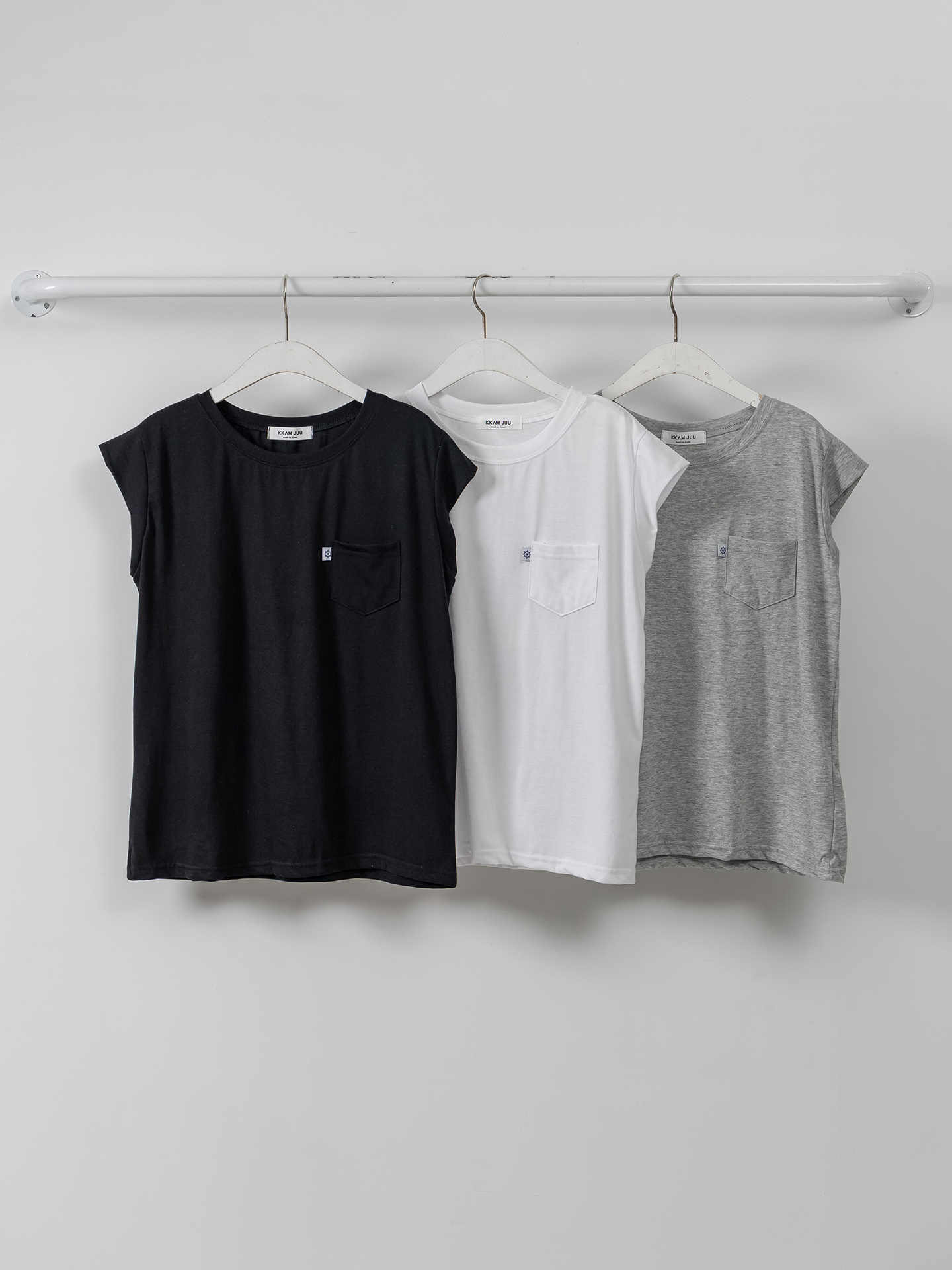 ラウンドネックポケットベーシック半袖Tシャツ | 詳細画像35