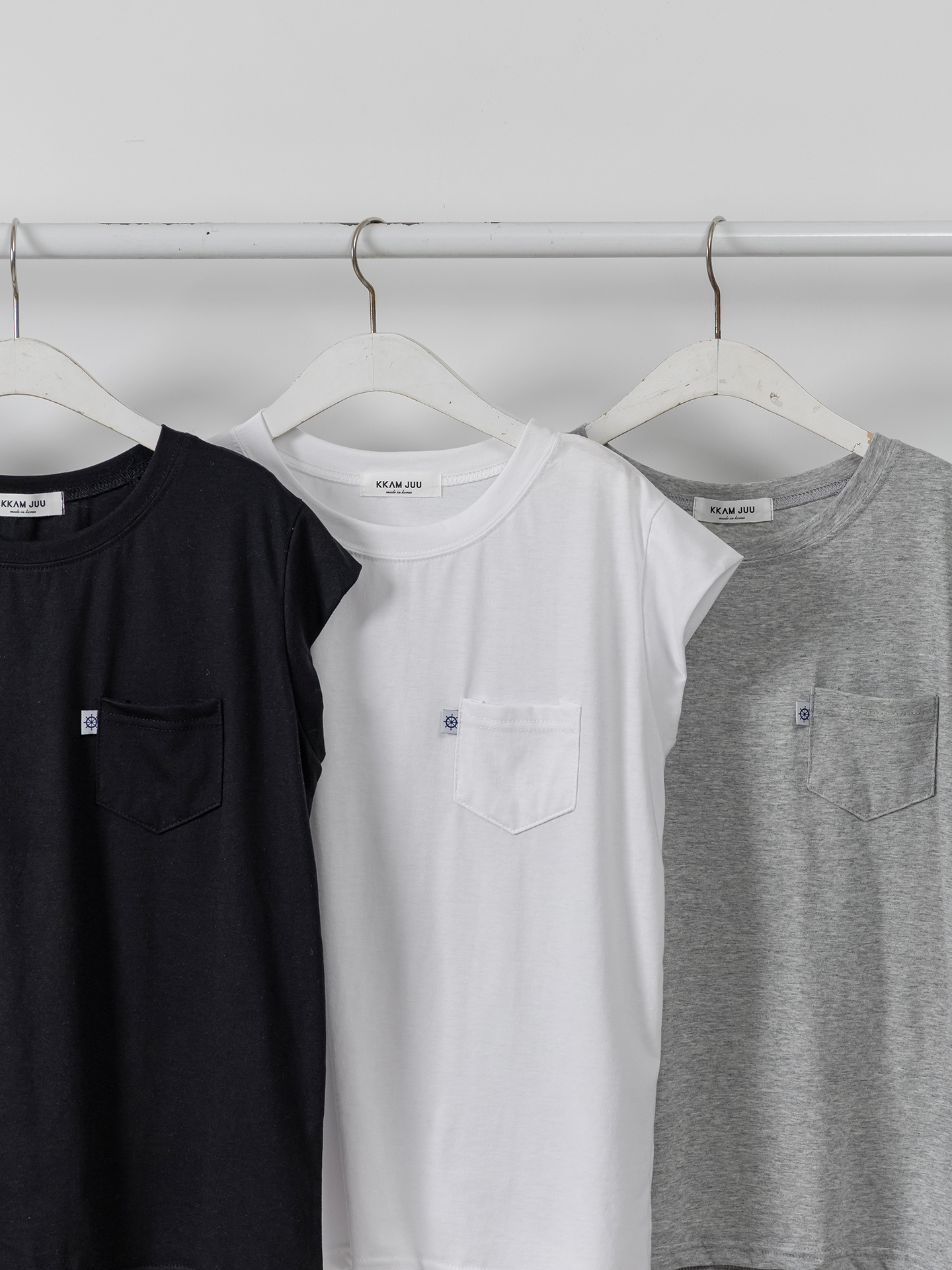ラウンドネックポケットベーシック半袖Tシャツ | 詳細画像36