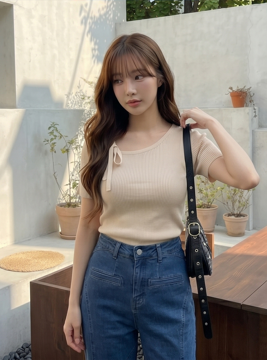 フリルストレートバックリボンデニムパンツ | 詳細画像19