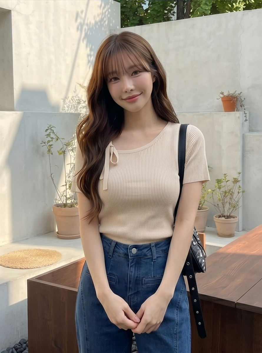 フリルストレートバックリボンデニムパンツ | 詳細画像23