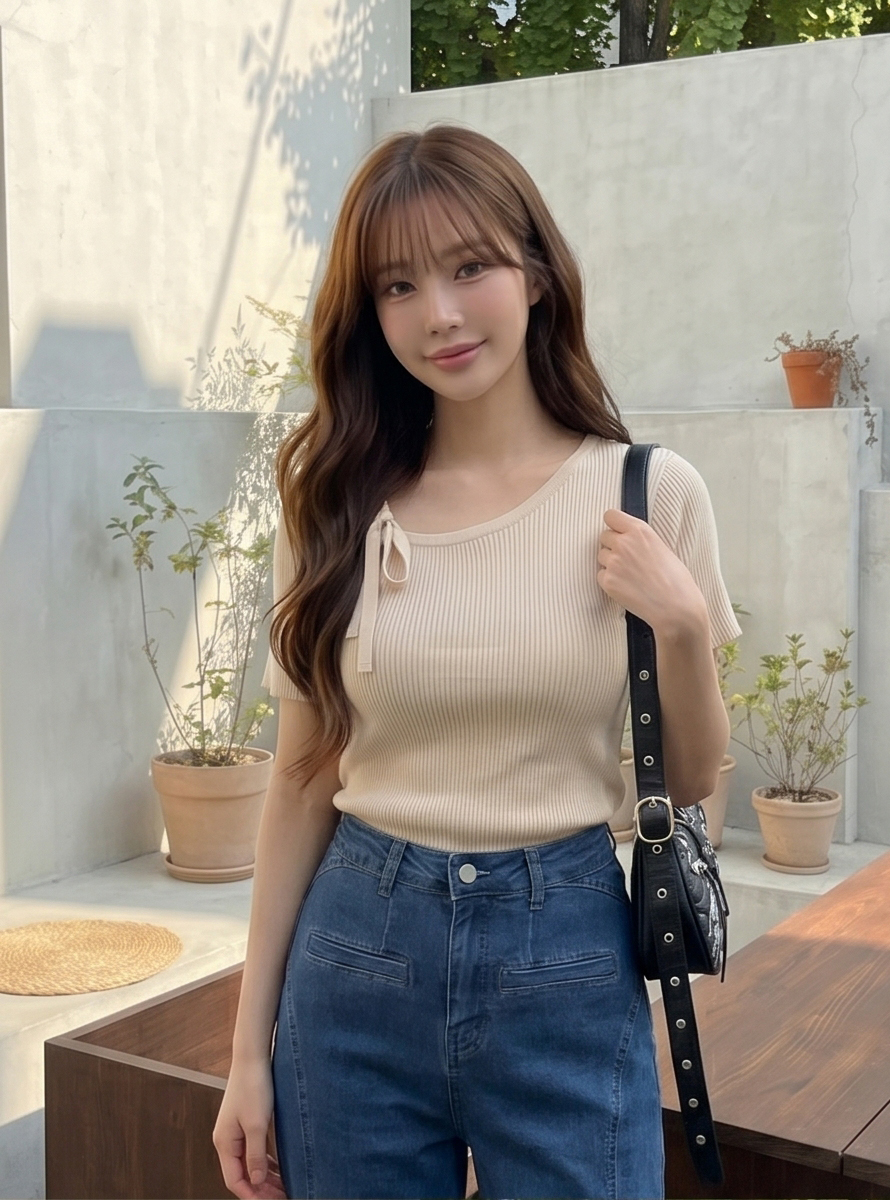フリルストレートバックリボンデニムパンツ | 詳細画像27