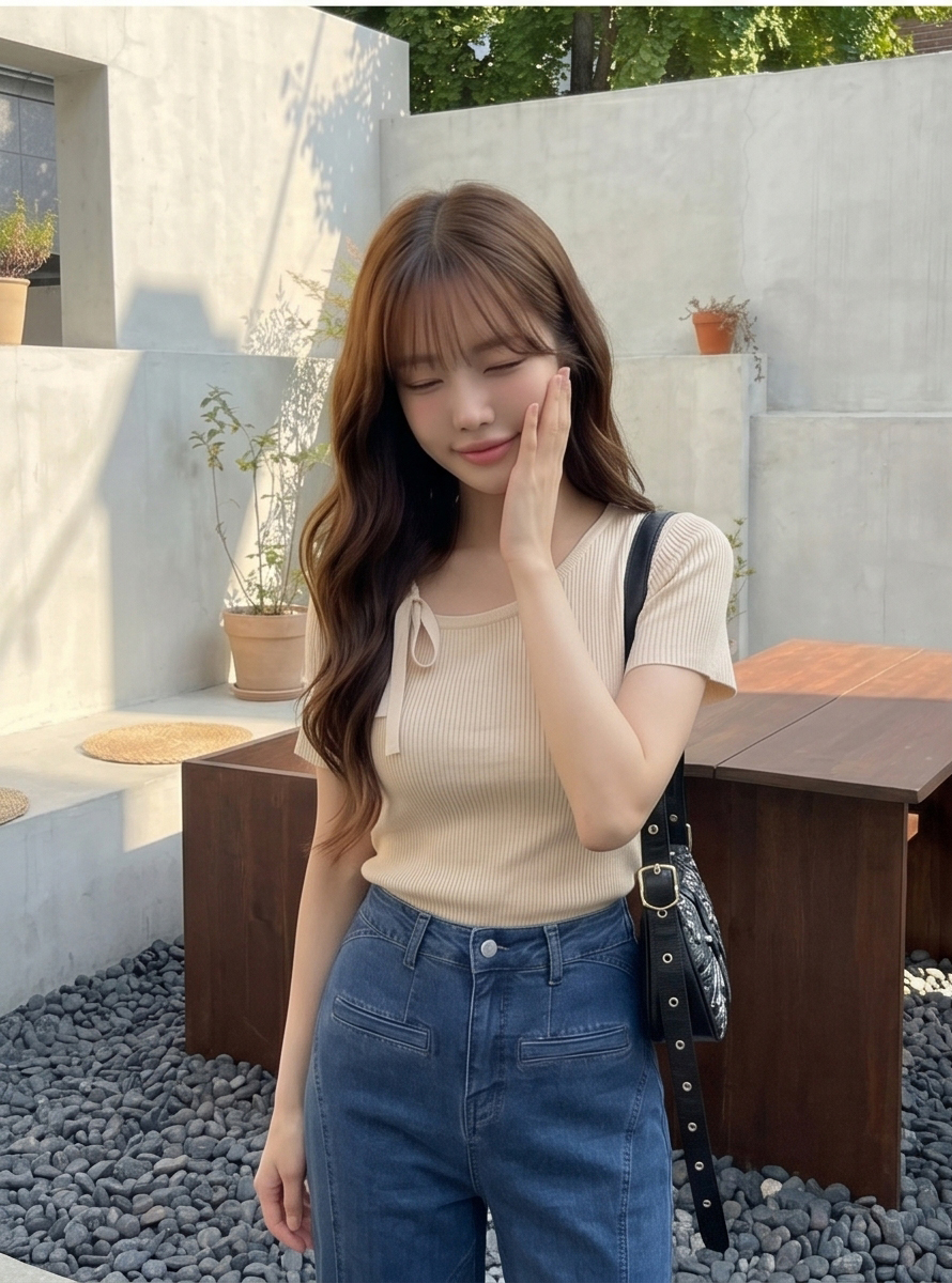 フリルストレートバックリボンデニムパンツ | 詳細画像30