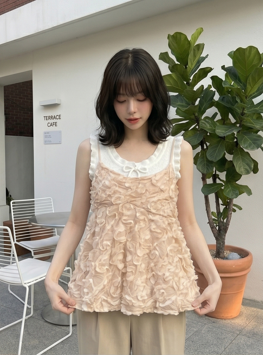 花柄レースフレアキャミブラウス | 詳細画像20