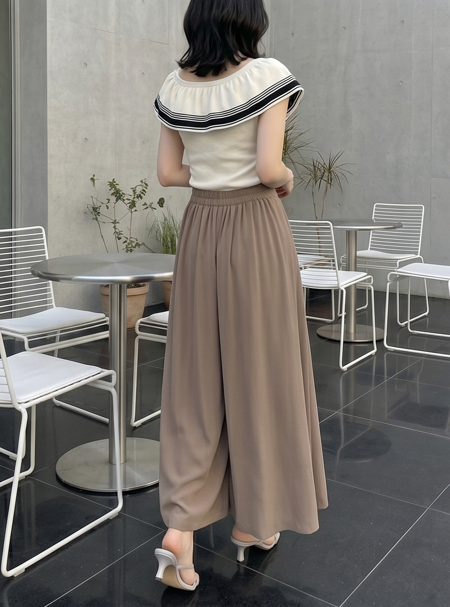 ボタンウエストゴムワイドパンツ | 詳細画像21