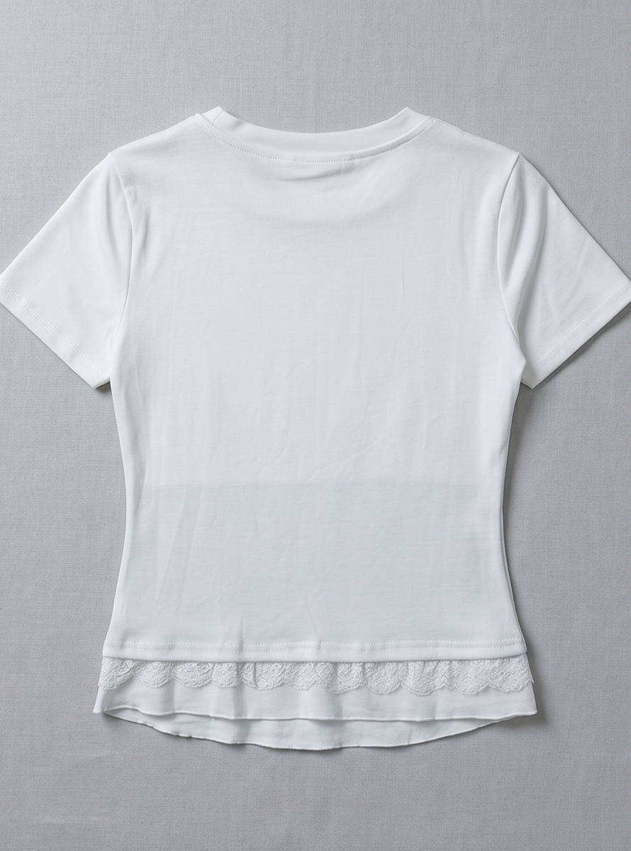 レースレイヤード風半袖リボンTシャツ | 詳細画像27