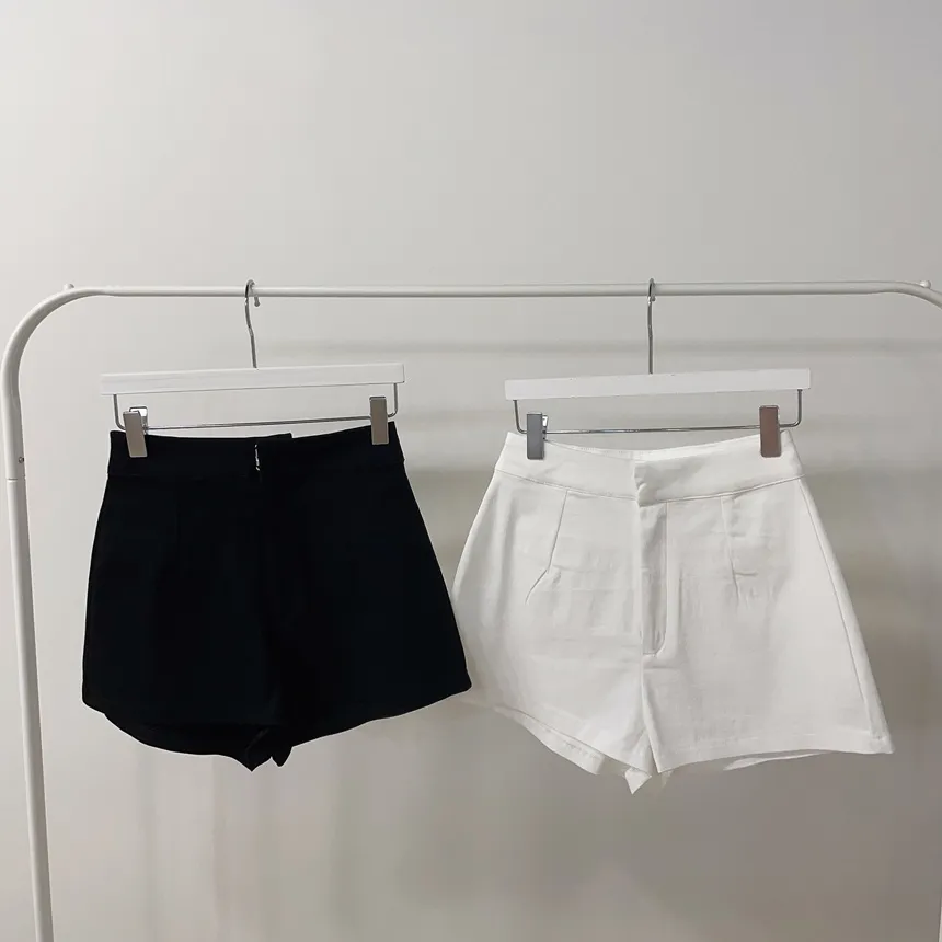 ショートホックフェイクポケットシンプル無地パンツ | mirangmirang | 詳細画像34