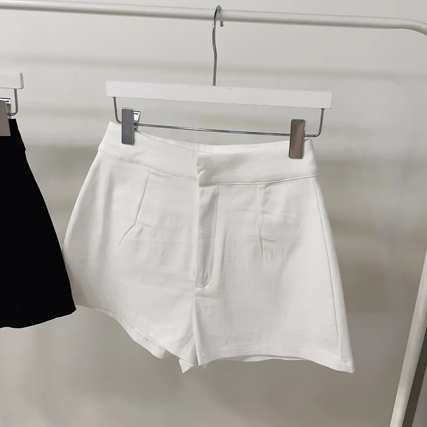 ショートホックフェイクポケットシンプル無地パンツ | mirangmirang | 詳細画像35