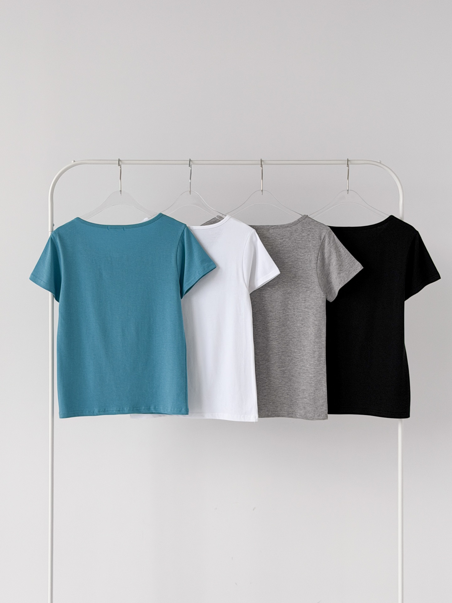 Uネックシンプル半袖Tシャツ | 詳細画像13