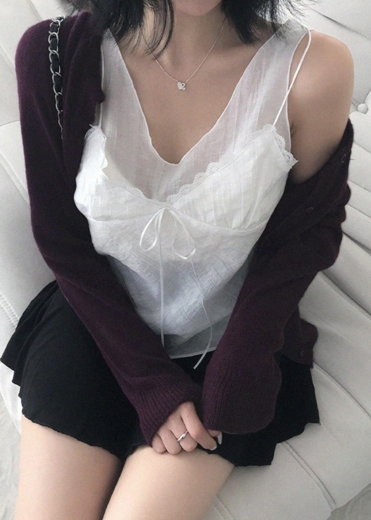 レースVネックペプラムセミクロップドビスチェ | 詳細画像13