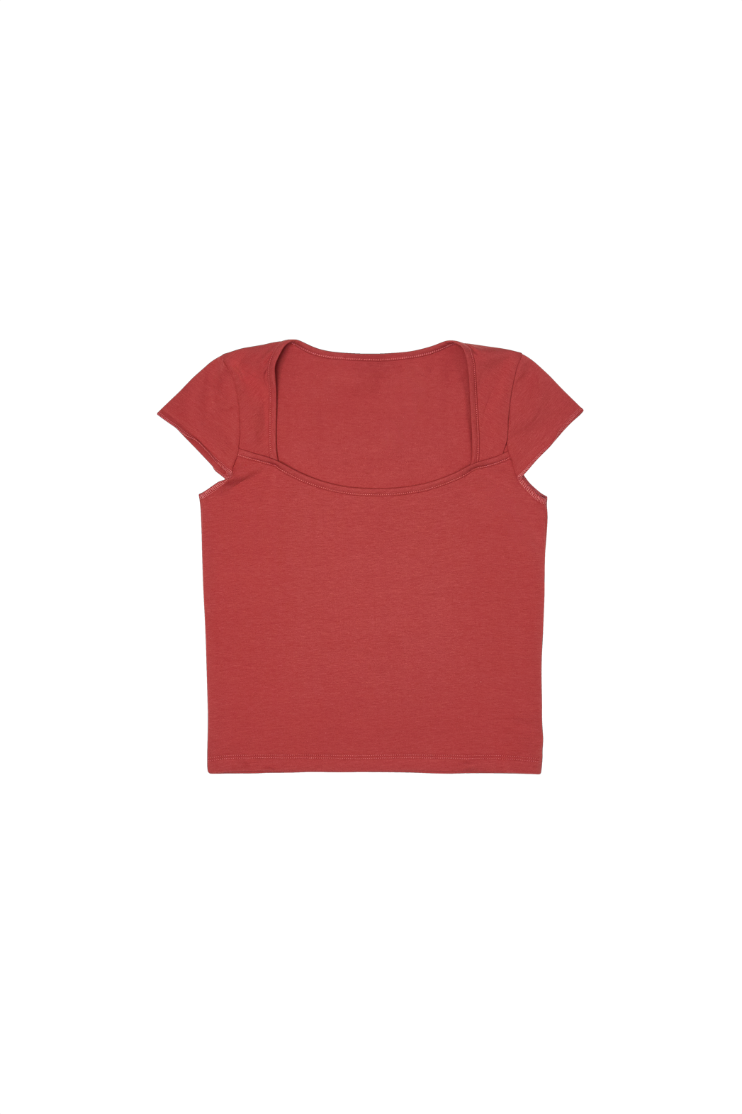 コットンキャップスリーブクロップドスリム無地TシャツSS | 詳細画像25