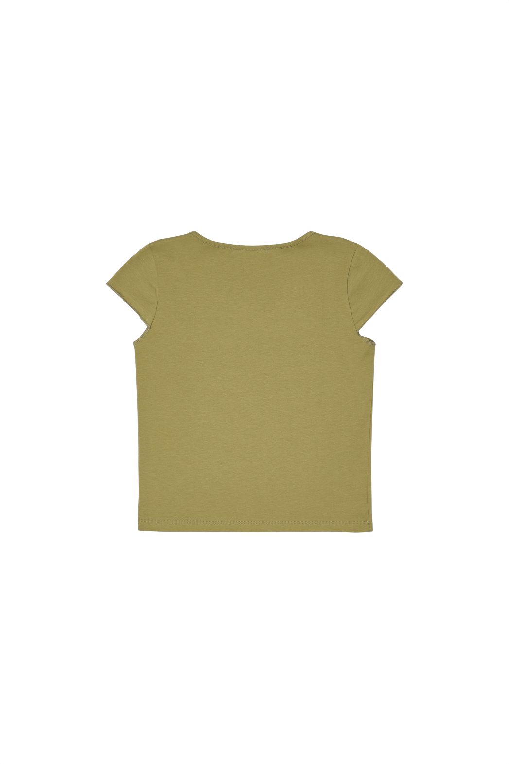 コットンキャップスリーブクロップドスリム無地TシャツSS | 詳細画像23