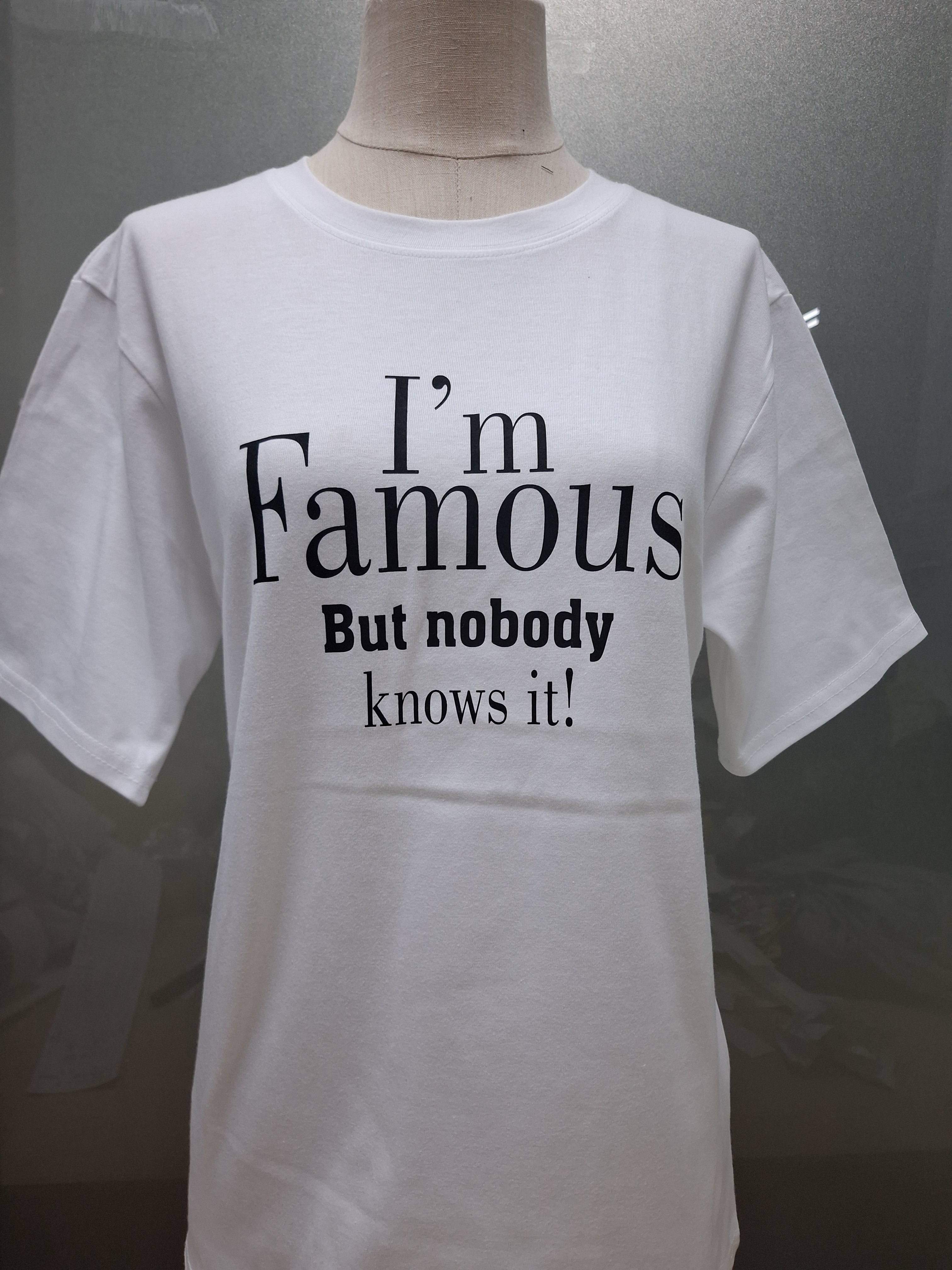 コットンラウンドネックオーバーサイズ半袖レタリングTシャツ | 詳細画像9