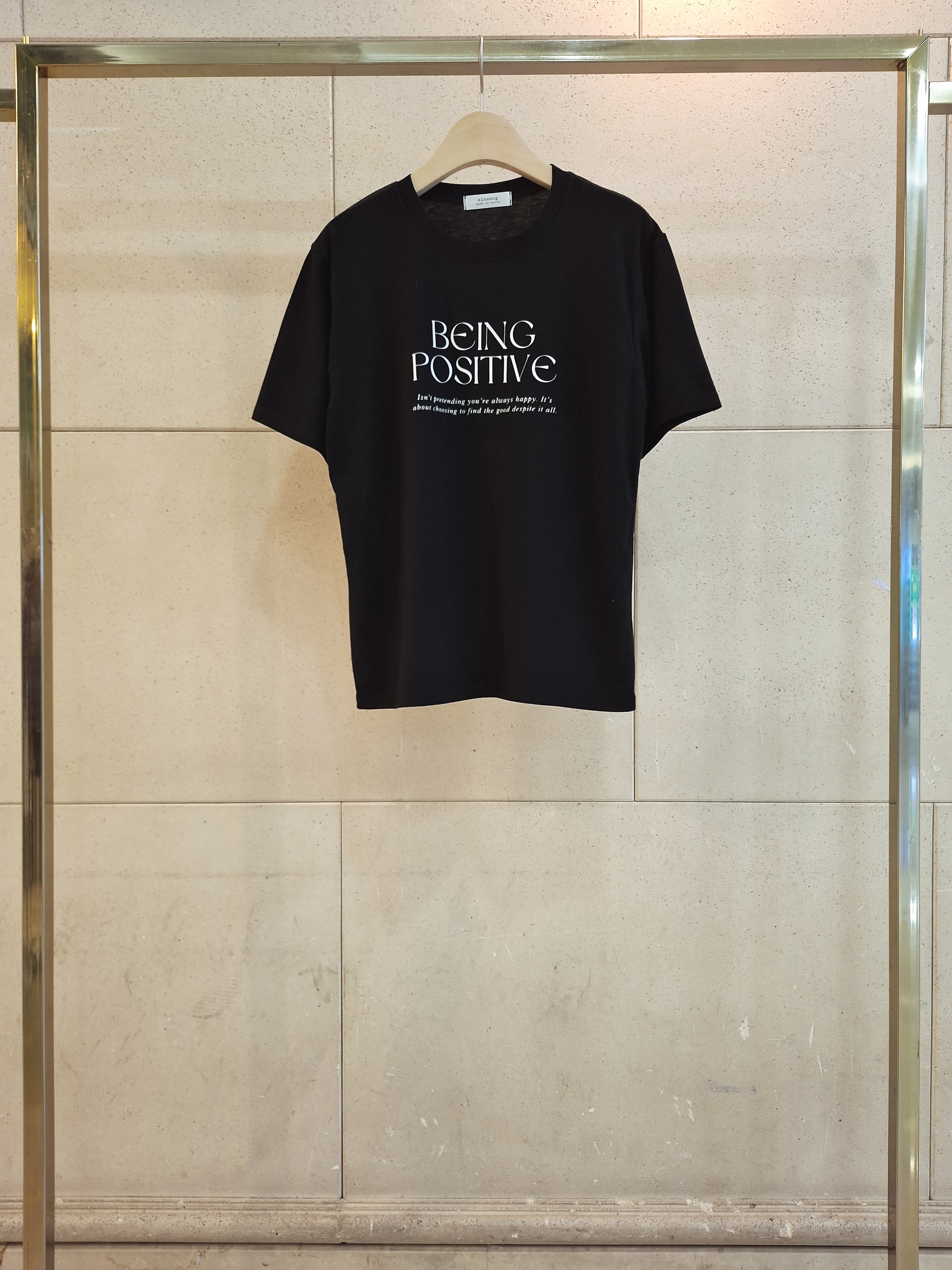 ラウンドネック半袖レタリングTシャツ | 詳細画像9