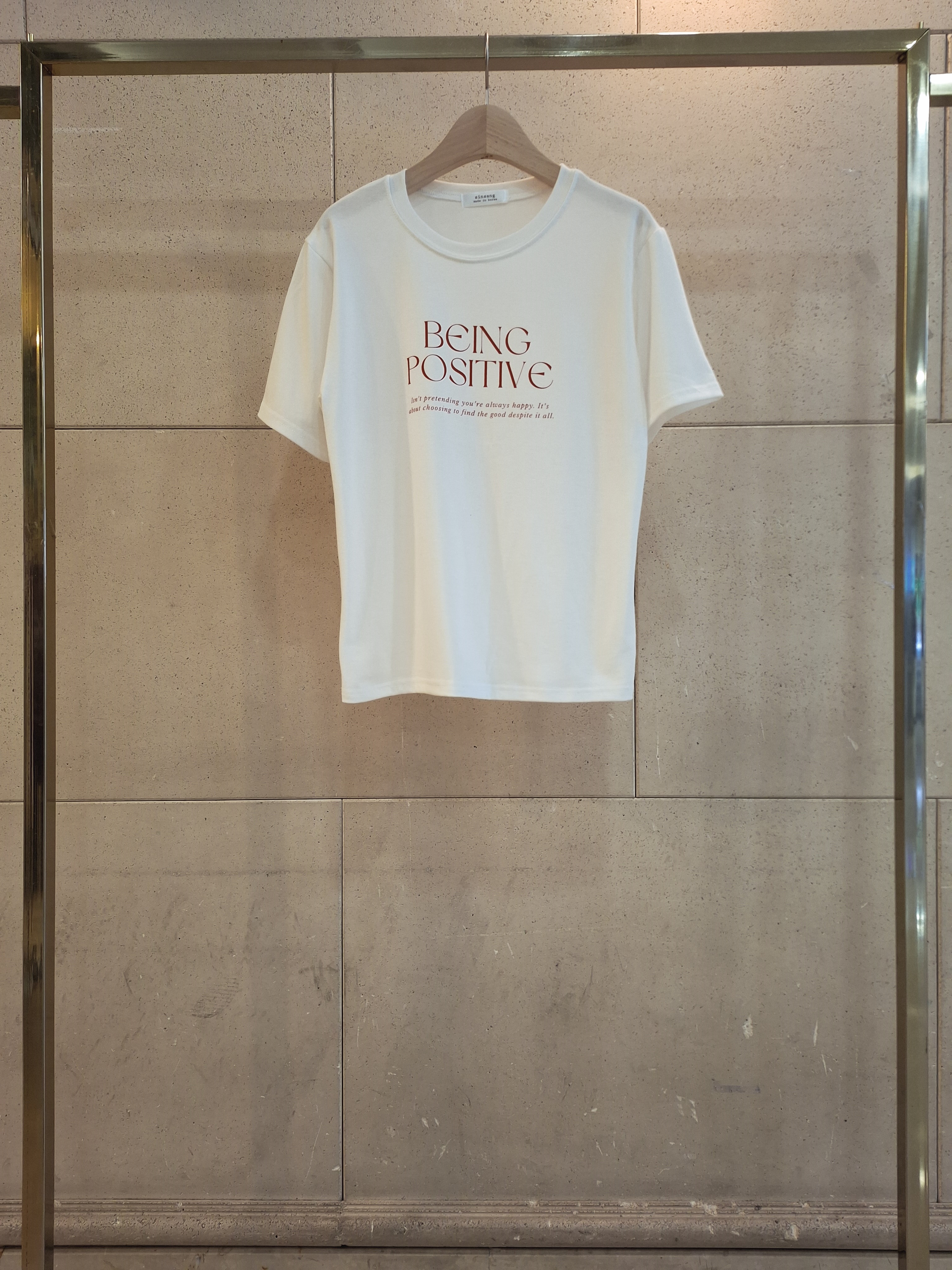 ラウンドネック半袖レタリングTシャツ | 詳細画像10