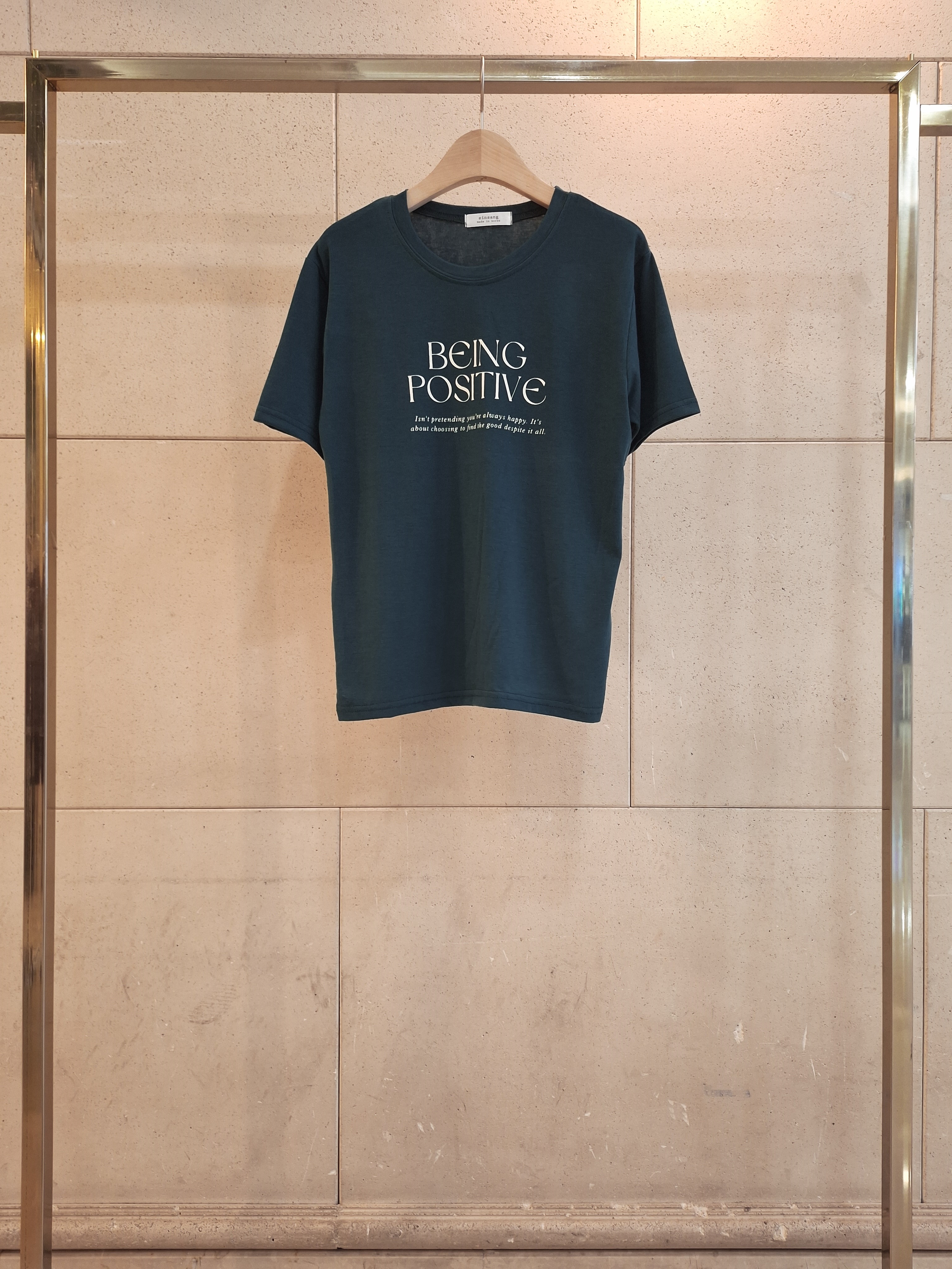 ラウンドネック半袖レタリングTシャツ | 詳細画像11