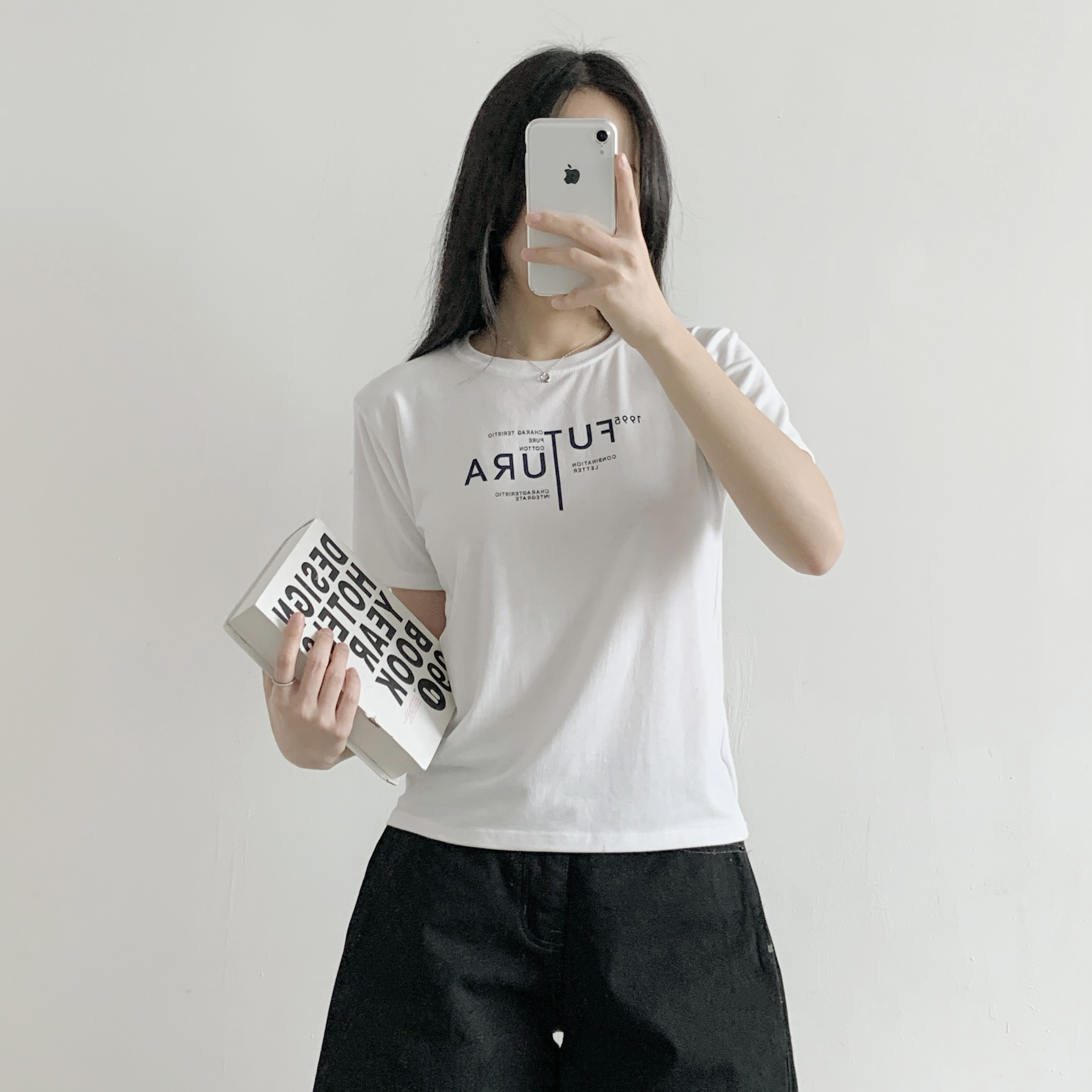 ラウンドネックルーズ半袖レタリングTシャツ | 詳細画像5
