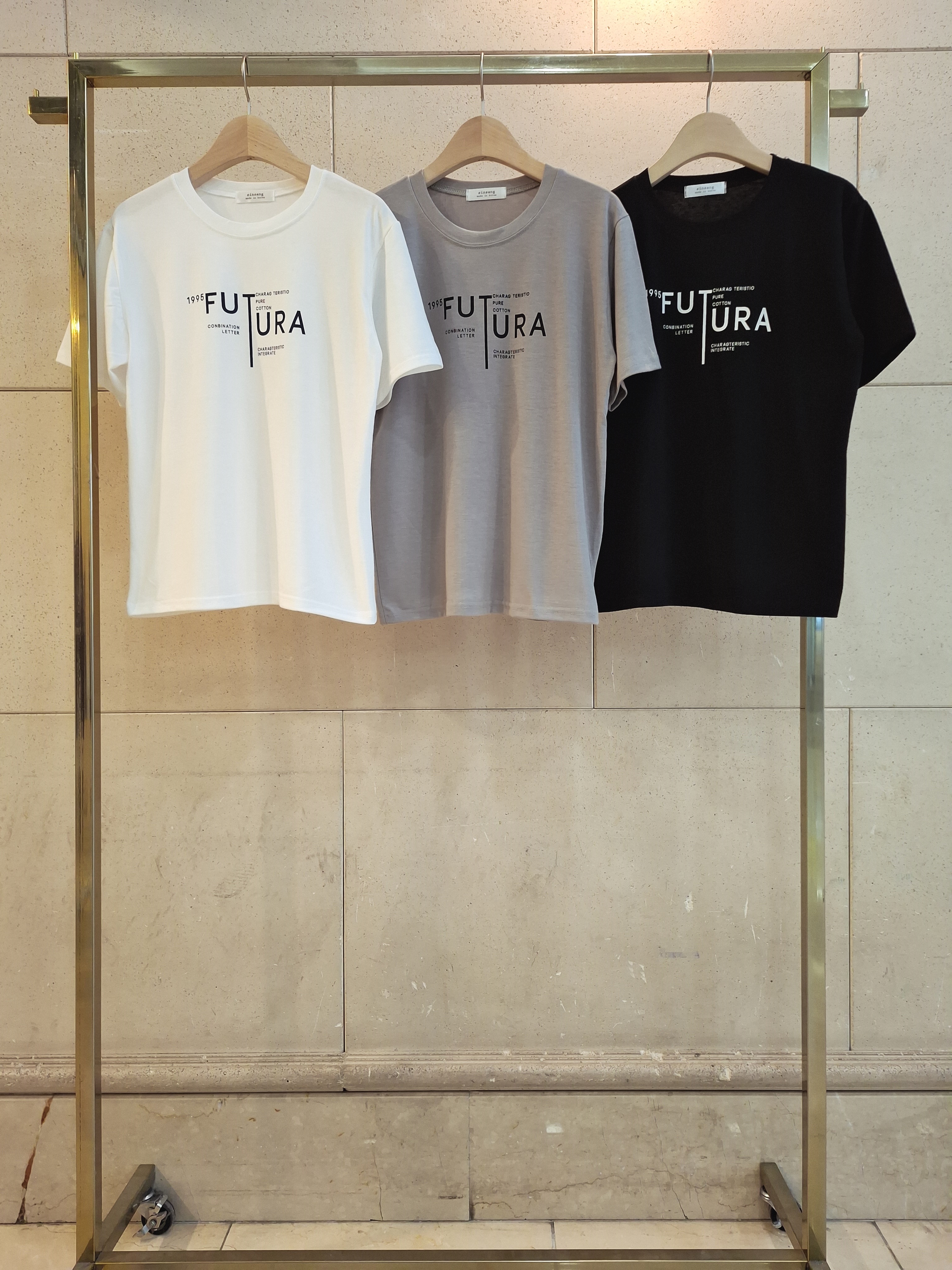 ラウンドネックルーズ半袖レタリングTシャツ | 詳細画像9