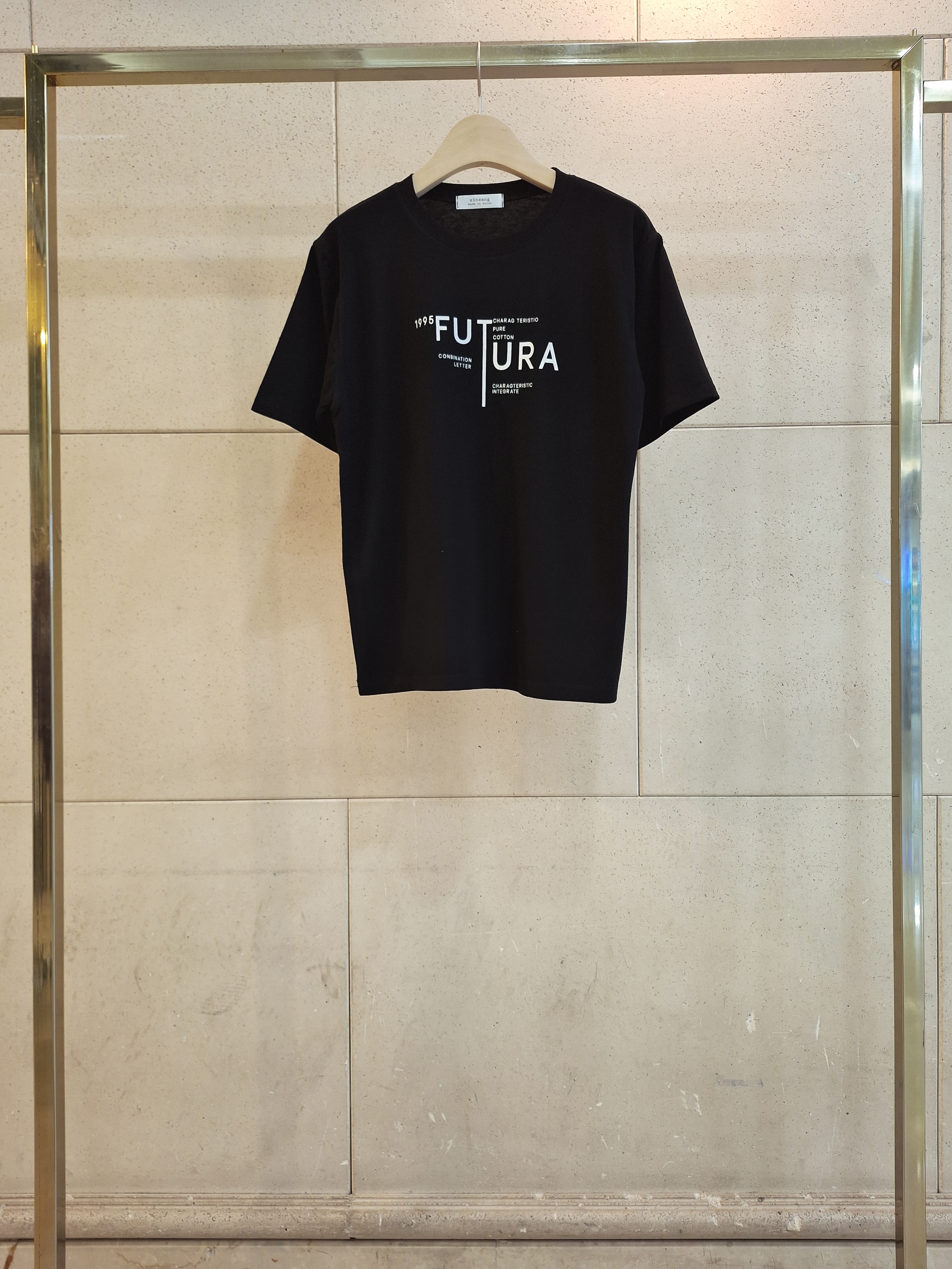 ラウンドネックルーズ半袖レタリングTシャツ | 詳細画像10