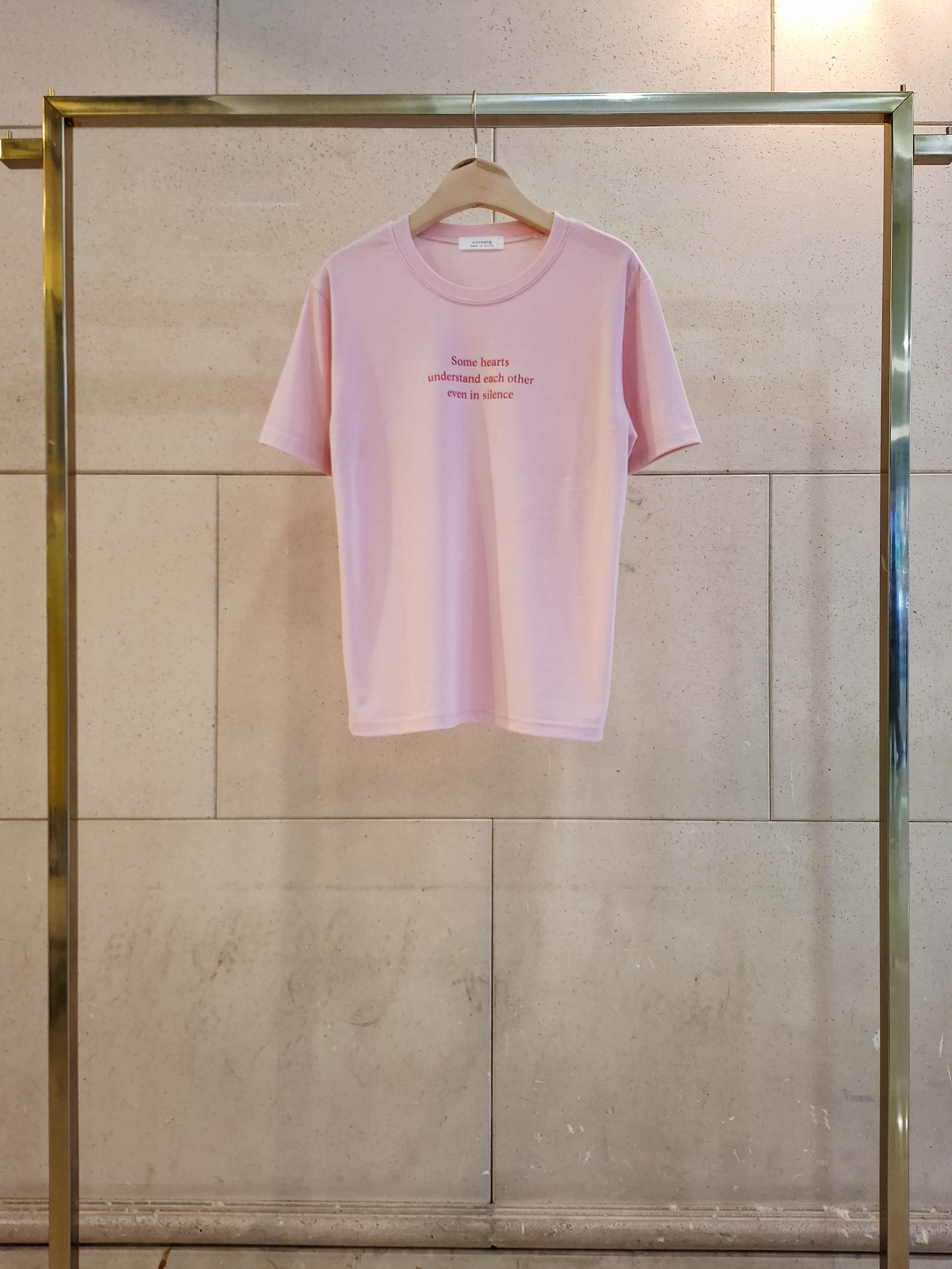 ラウンドネックベーシック半袖レタリングTシャツ | 詳細画像10