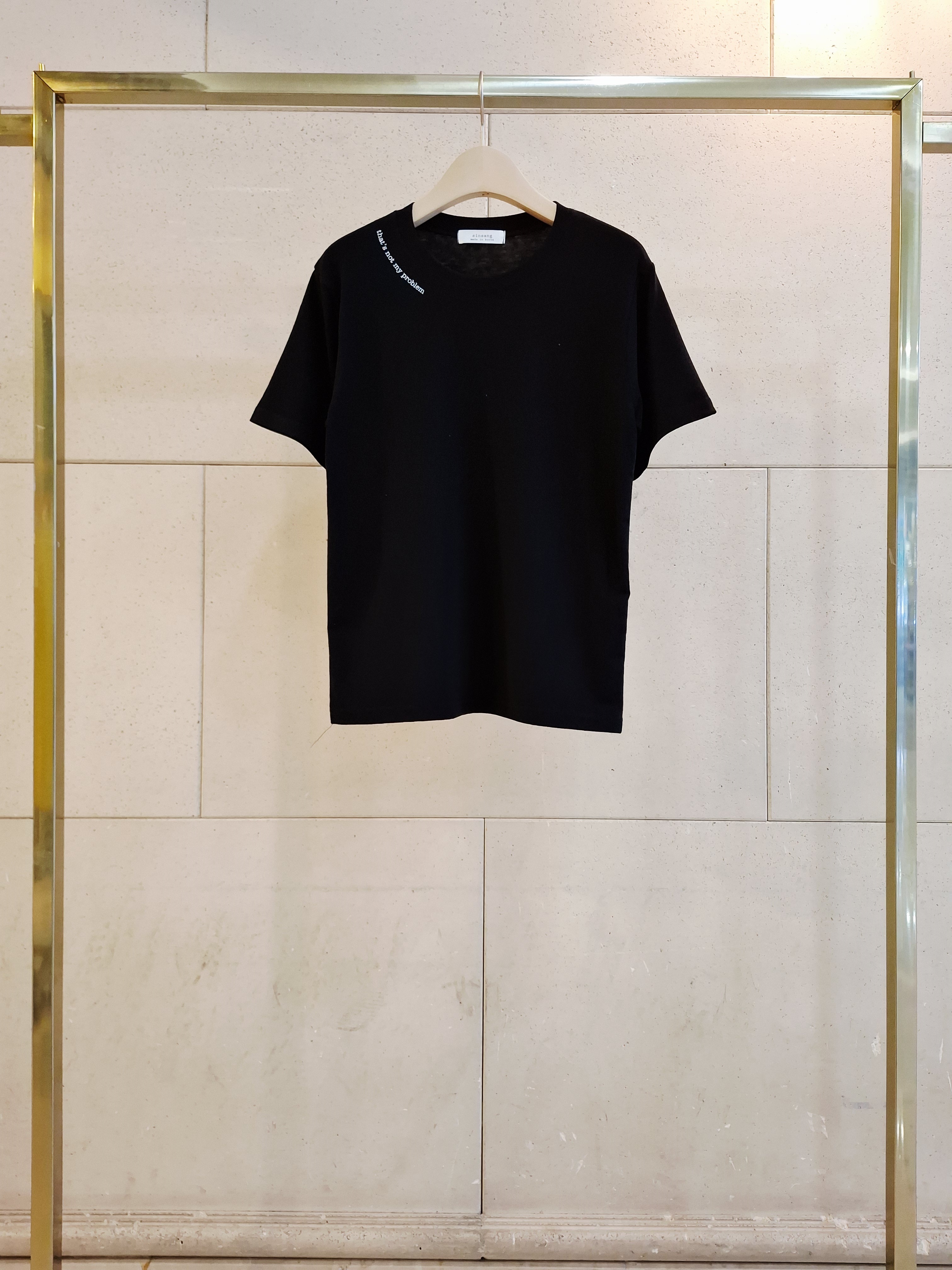 ラウンドネック半袖レタリングTシャツ | 詳細画像10