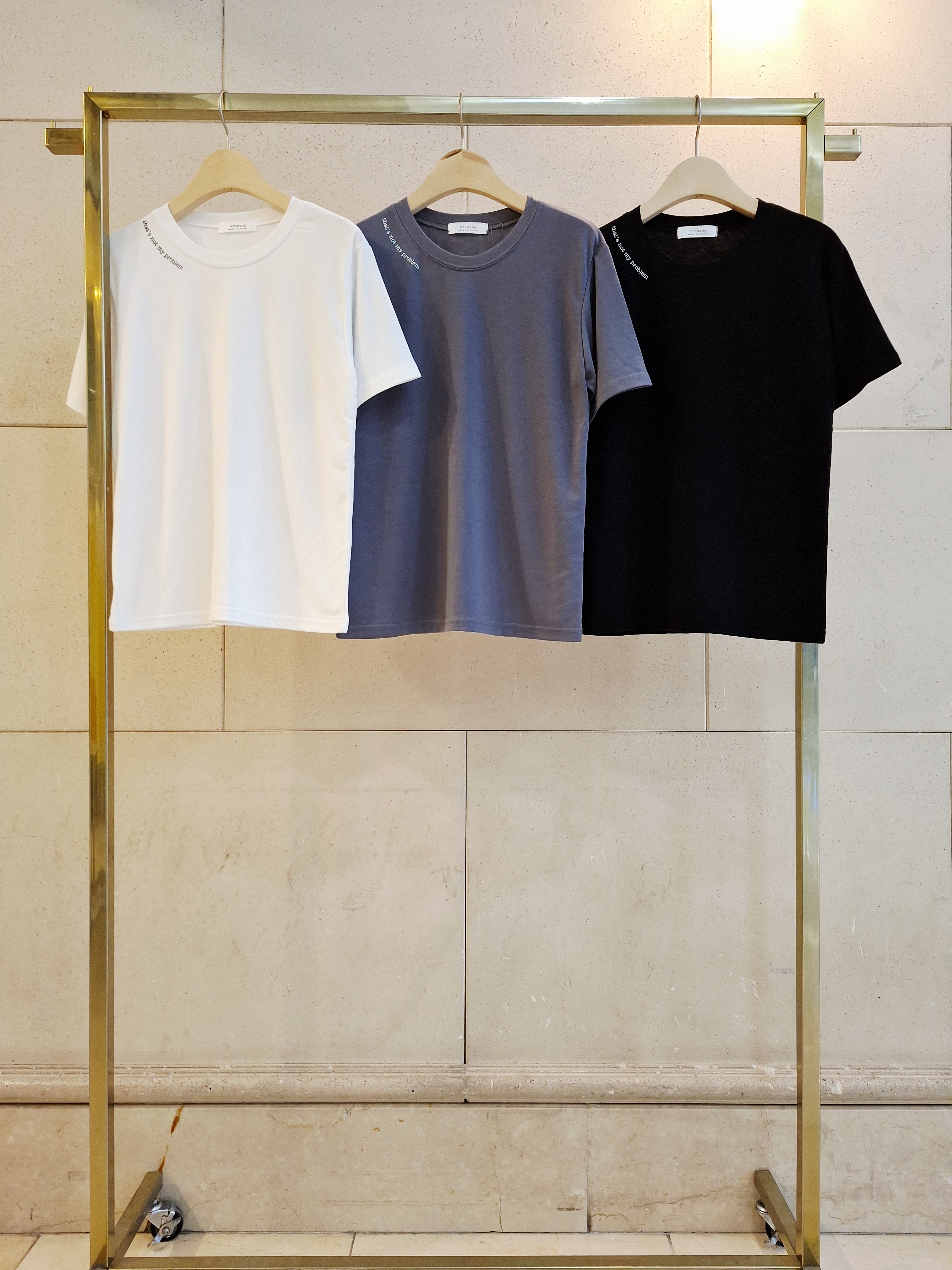 ラウンドネック半袖レタリングTシャツ | 詳細画像13