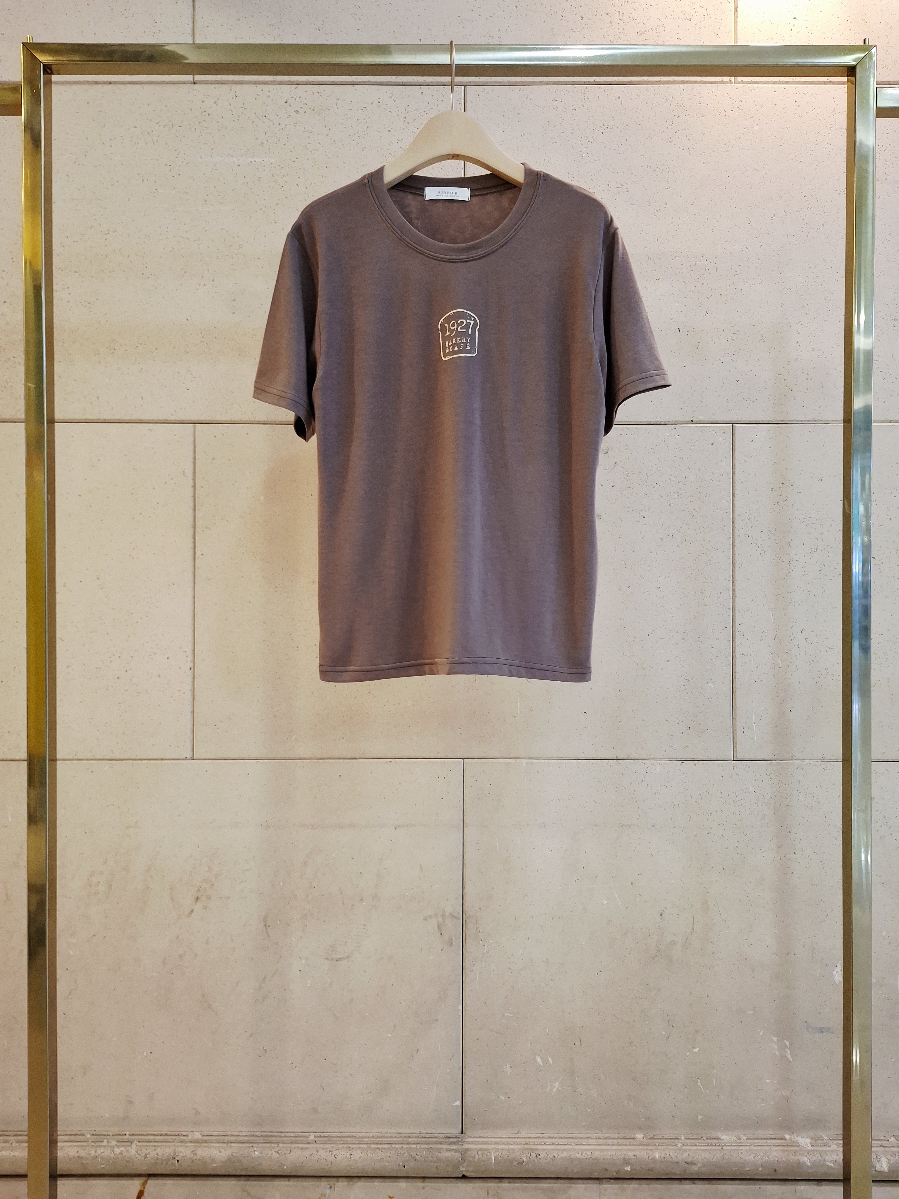 ラウンドネックベーシック半袖プリントTシャツ | 詳細画像9