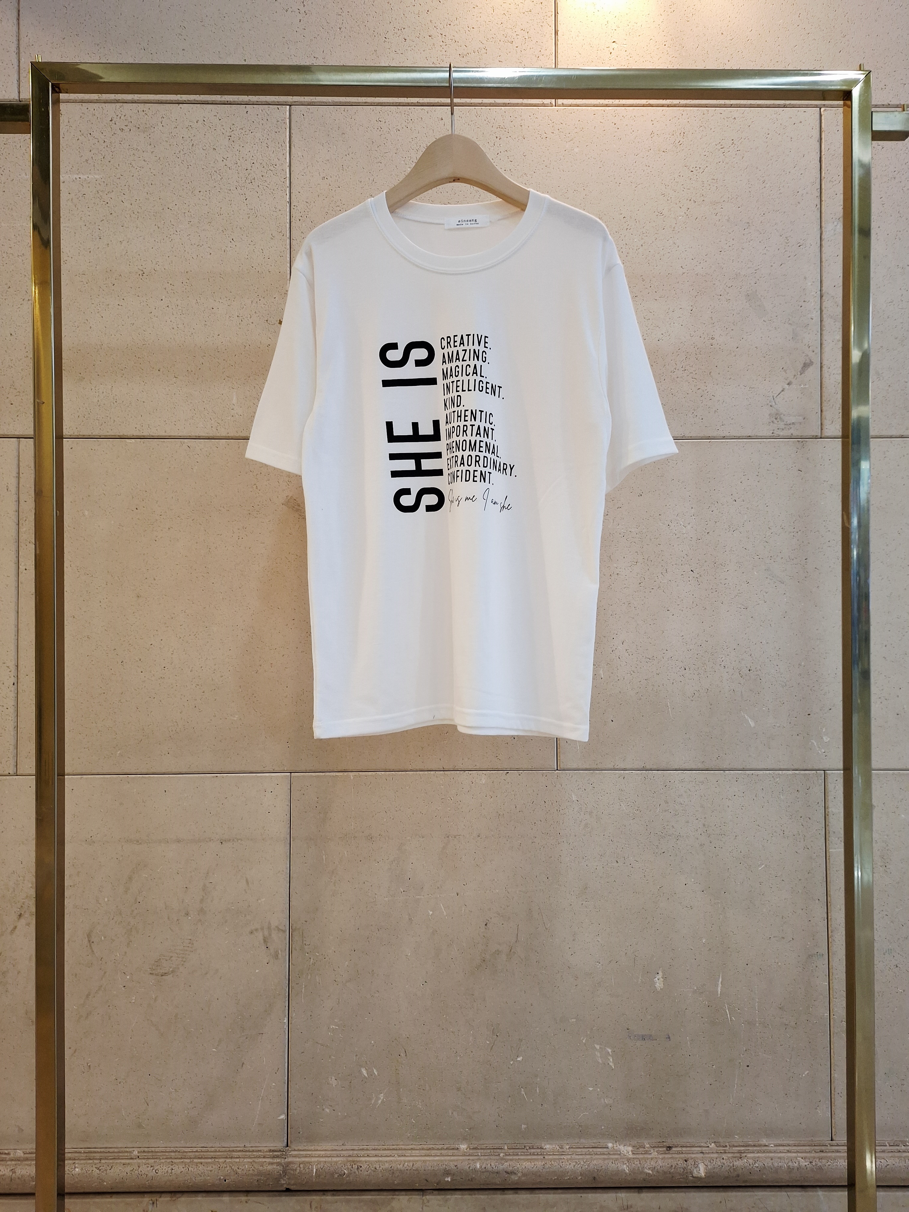 ラウンドネックルーズ半袖レタリングTシャツ | 詳細画像10