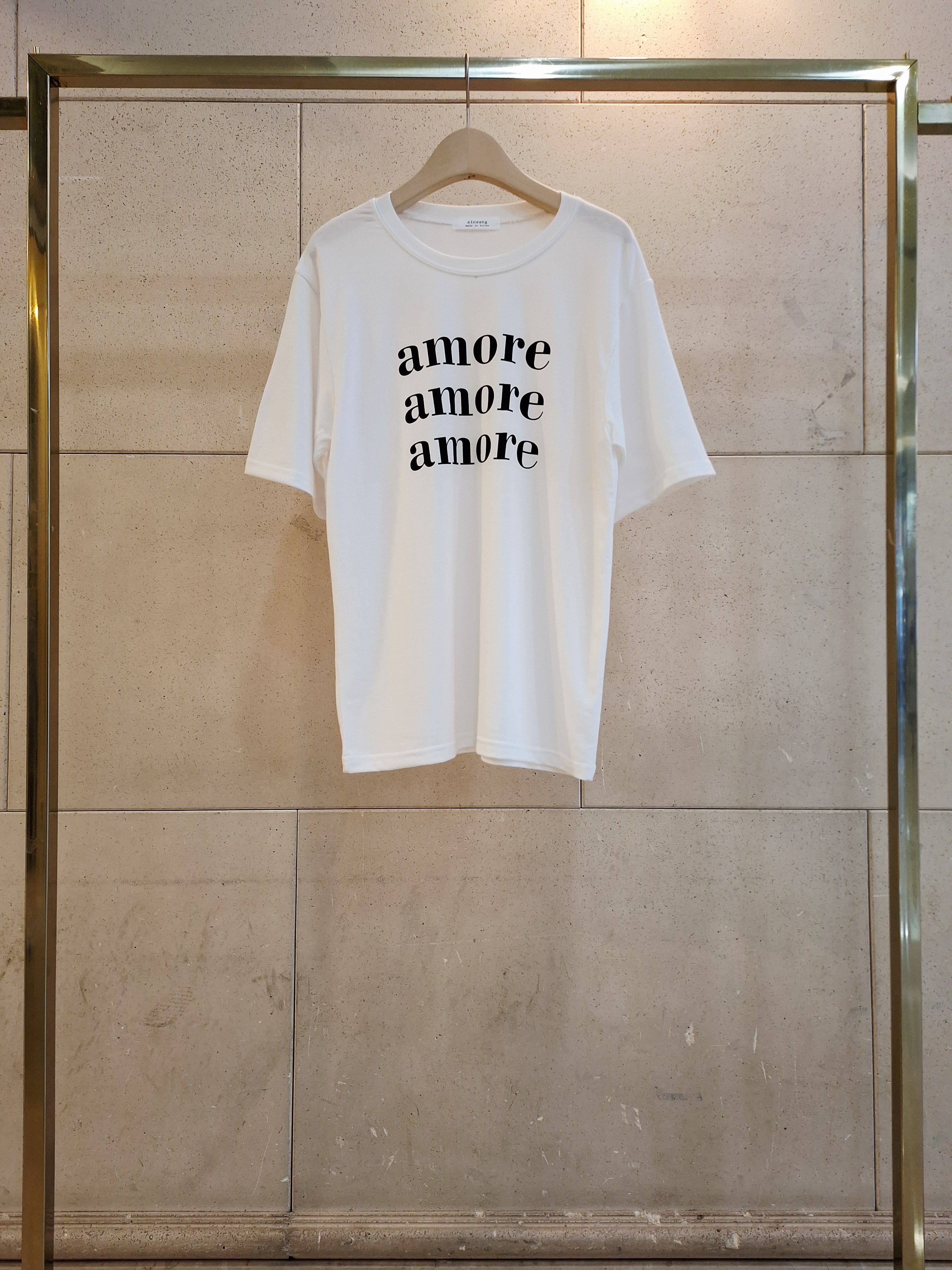 ラウンドネックルーズ半袖レタリングTシャツ | 詳細画像10