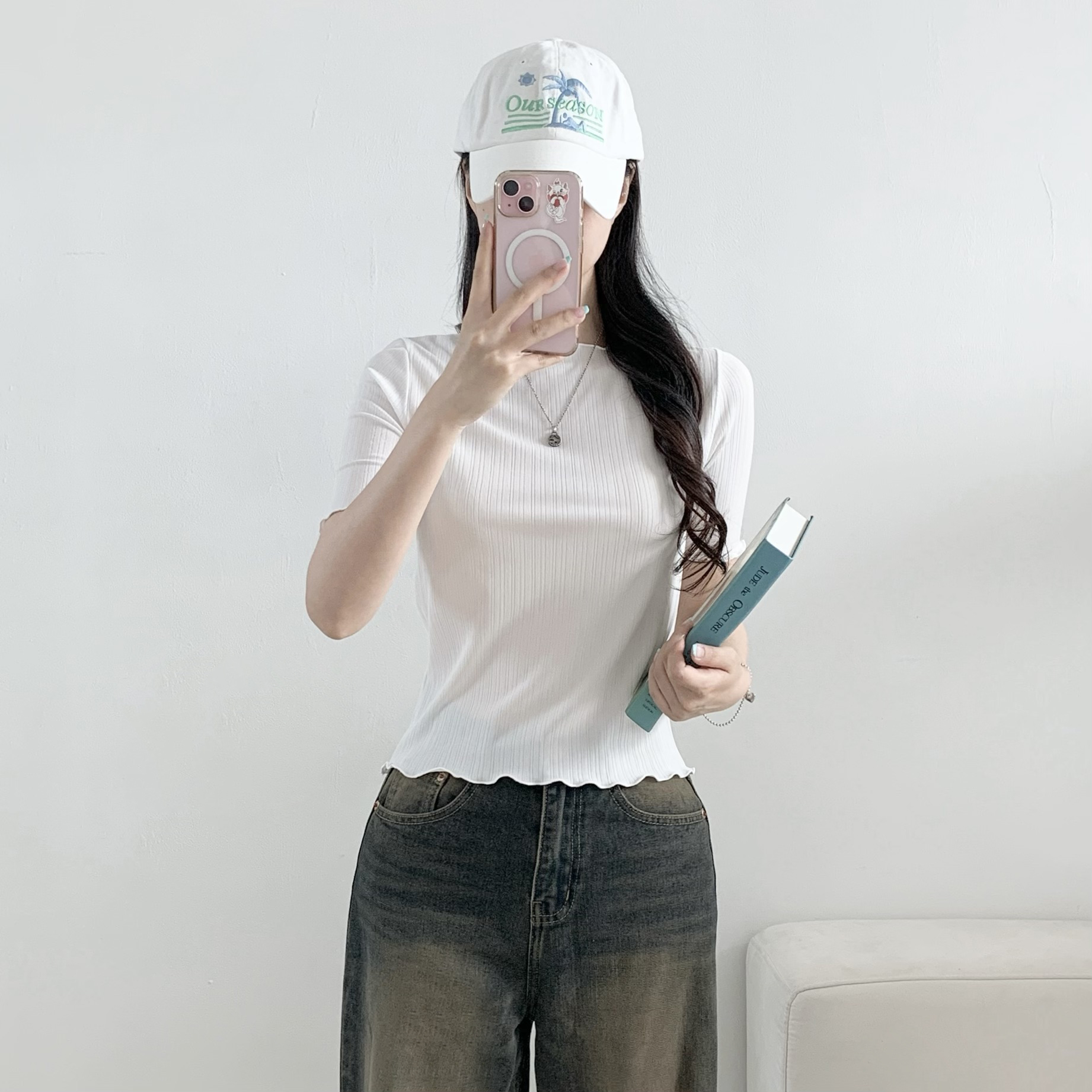 ボートネックメロウラグラン半袖Tシャツ | 詳細画像3