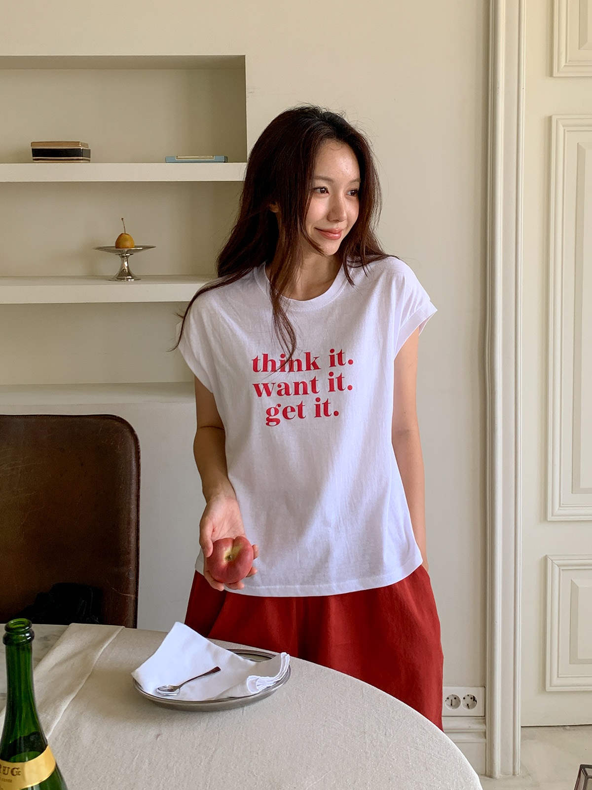 ラウンドネックプリントTシャツ | 詳細画像2