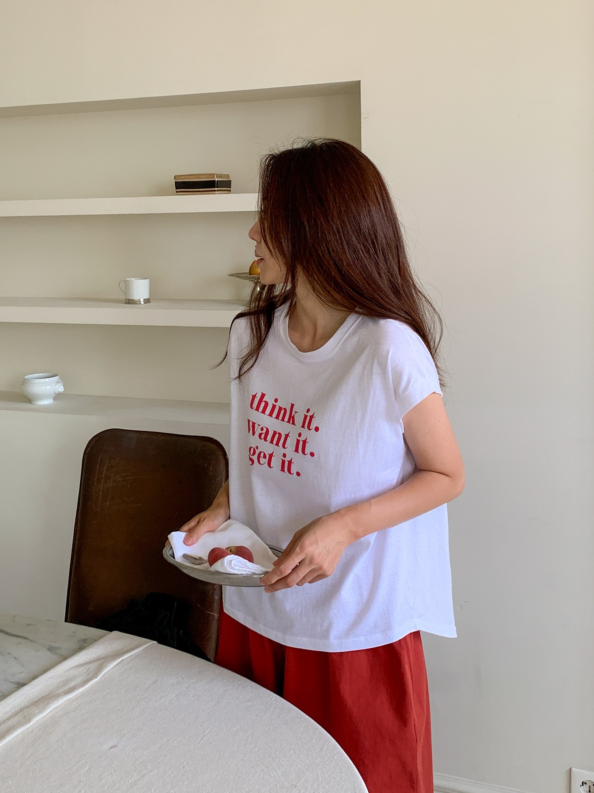 ラウンドネックプリントTシャツ | 詳細画像3