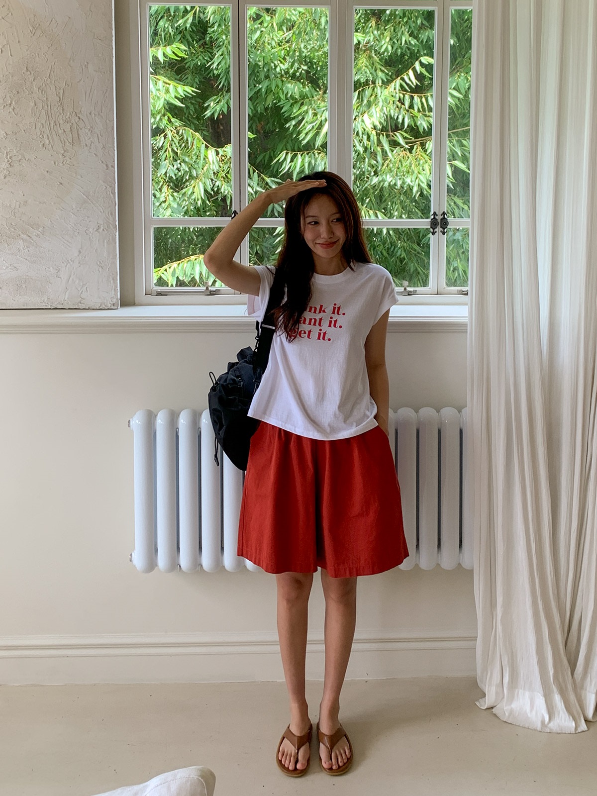 ラウンドネックプリントTシャツ | 詳細画像5