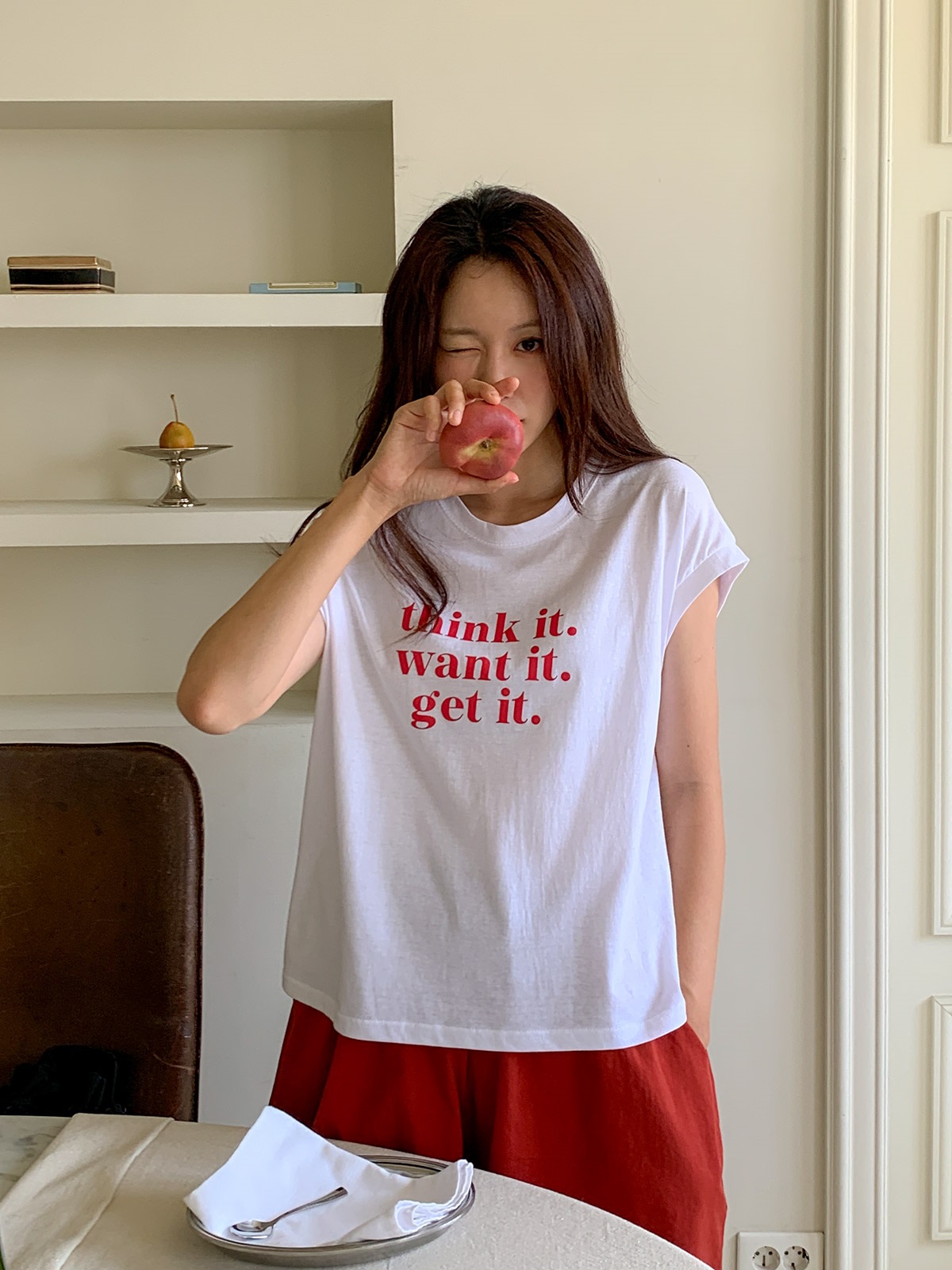 ラウンドネックプリントTシャツ | 詳細画像15