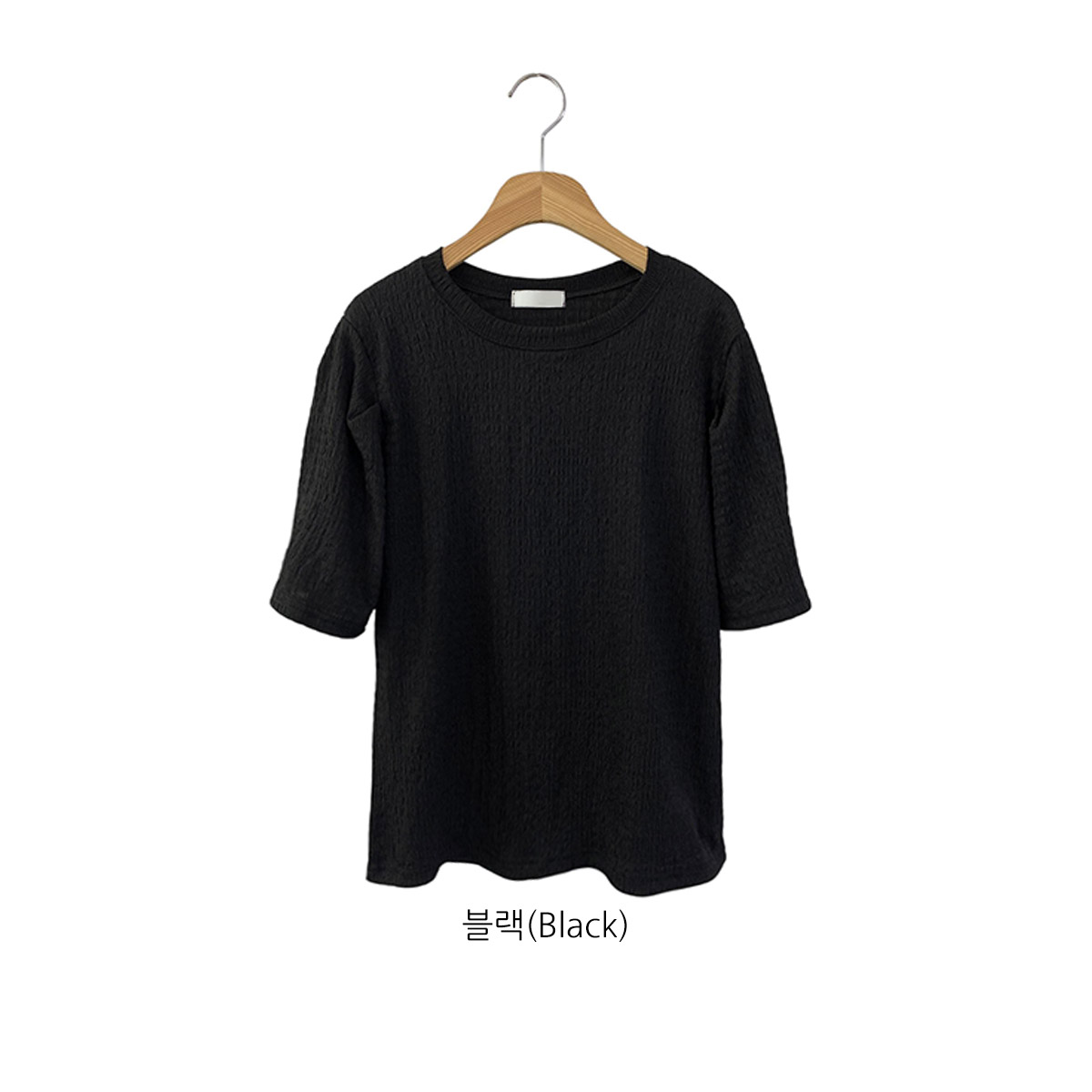 ラウンドネック半袖ギャザーTシャツ | 詳細画像15