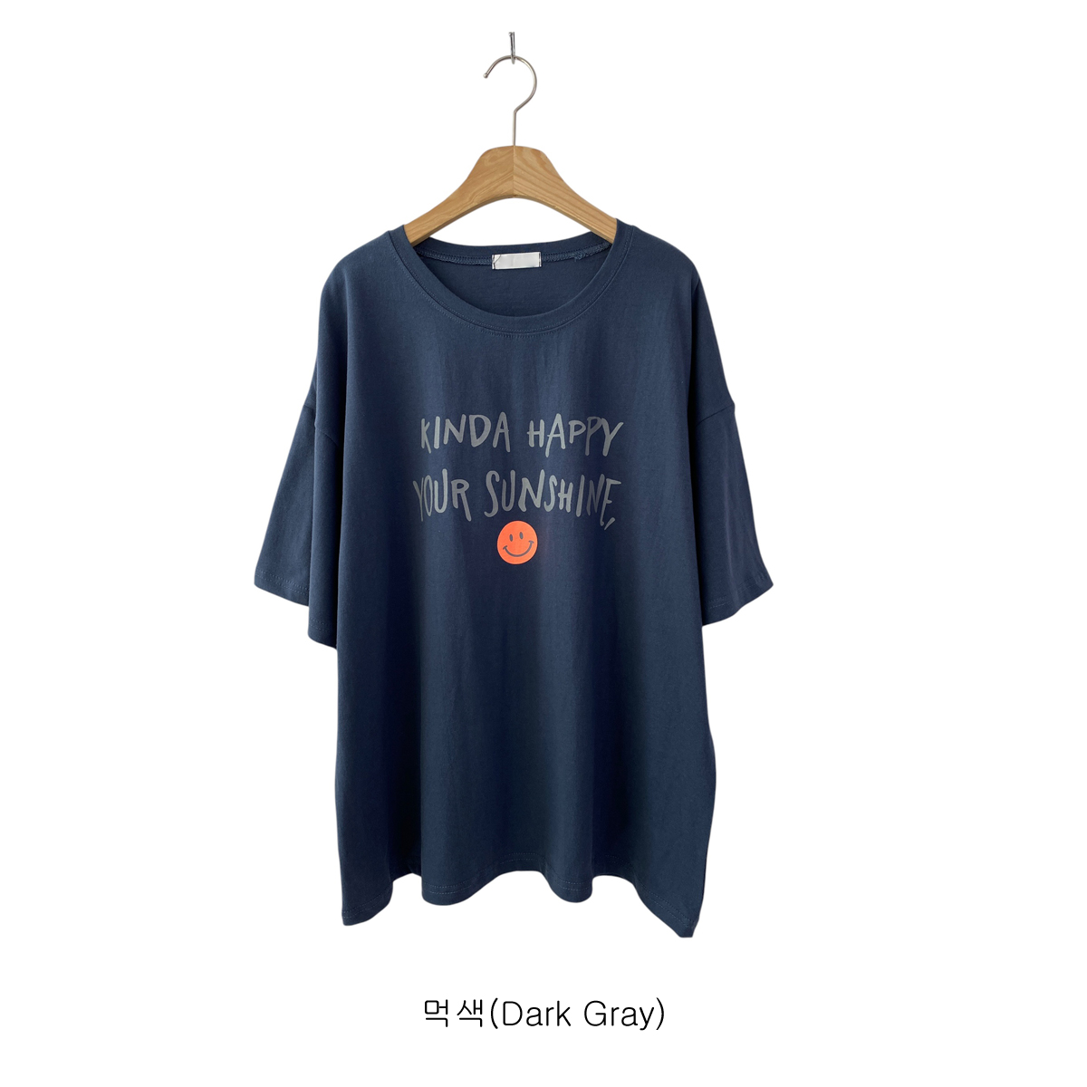 ラウンドネックボクシールーズ半袖レタリングTシャツ | 詳細画像23