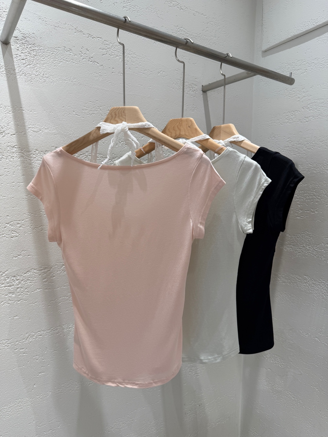 レースキャップスリーブレイヤード風半袖ギャザーTシャツ | 詳細画像12