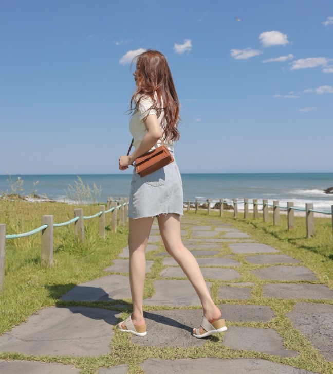 ウンドトゥロゴ配色ヒールサンダル | 詳細画像14
