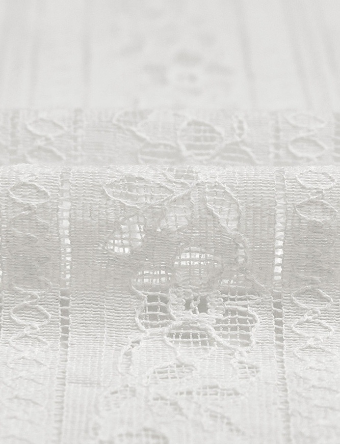 シースルーボタンベーシック刺繍半袖ブラウス | 詳細画像21