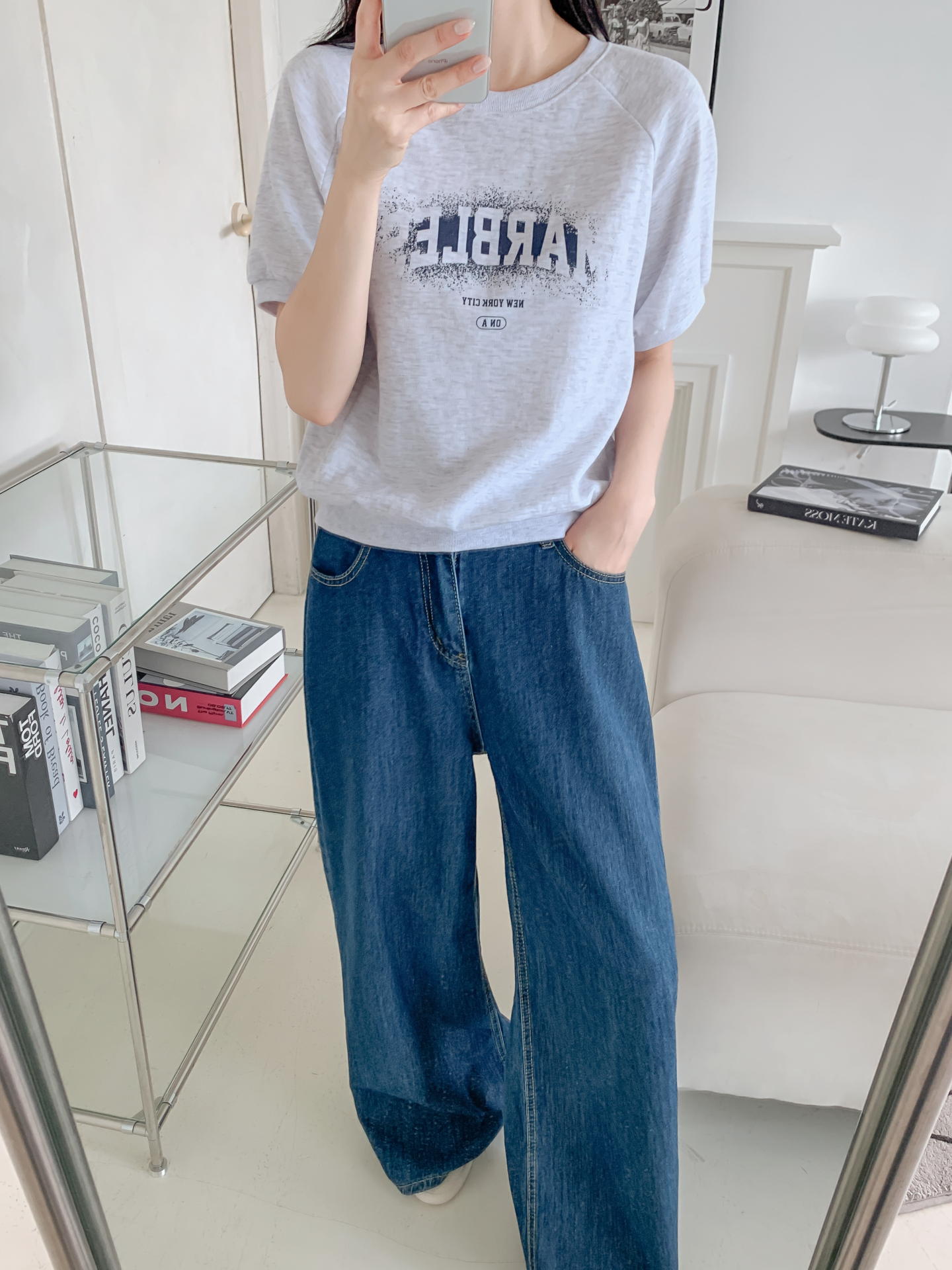 ラウンドネックベーシック半袖ロゴスウェット | 詳細画像18