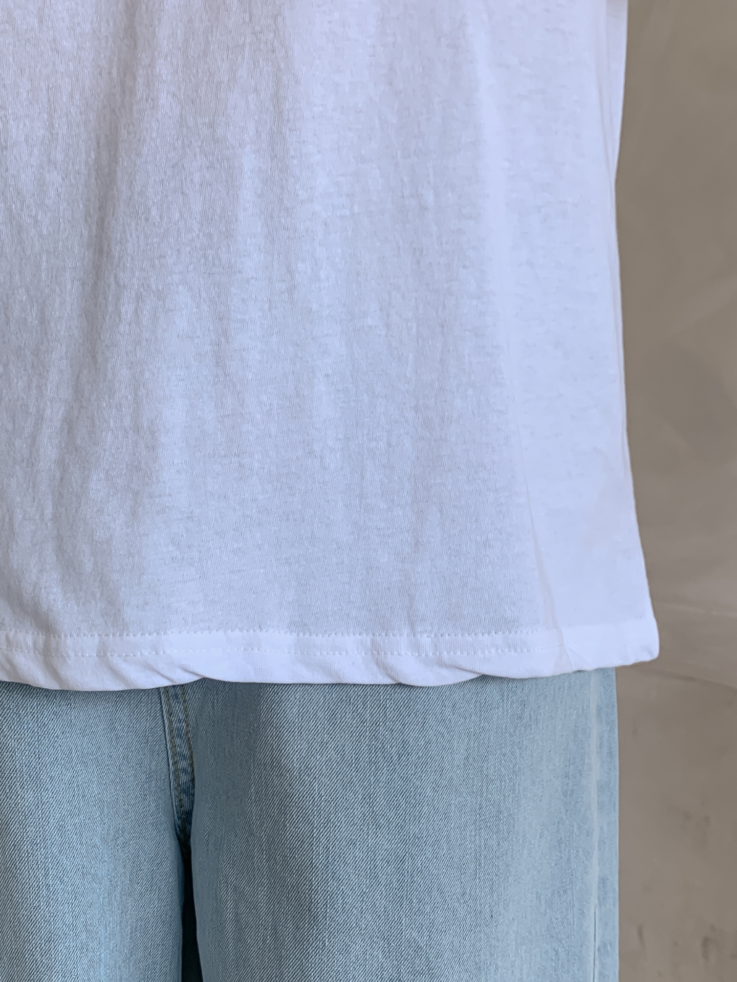 コットンラウンドネックルーズ半袖ロゴTシャツ | 詳細画像8