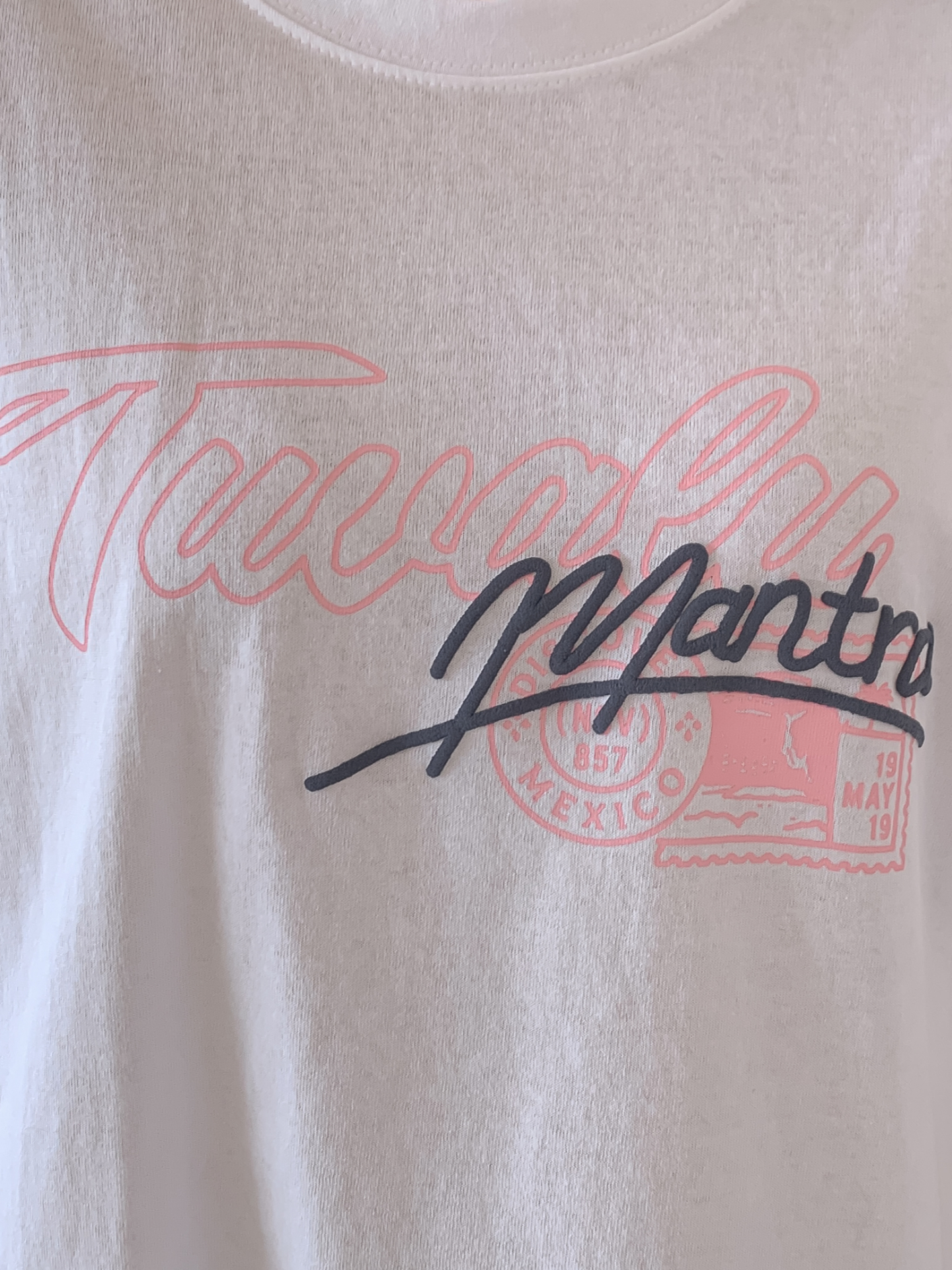 コットンラウンドネックベーシックルーズ半袖ロゴTシャツ | 詳細画像12