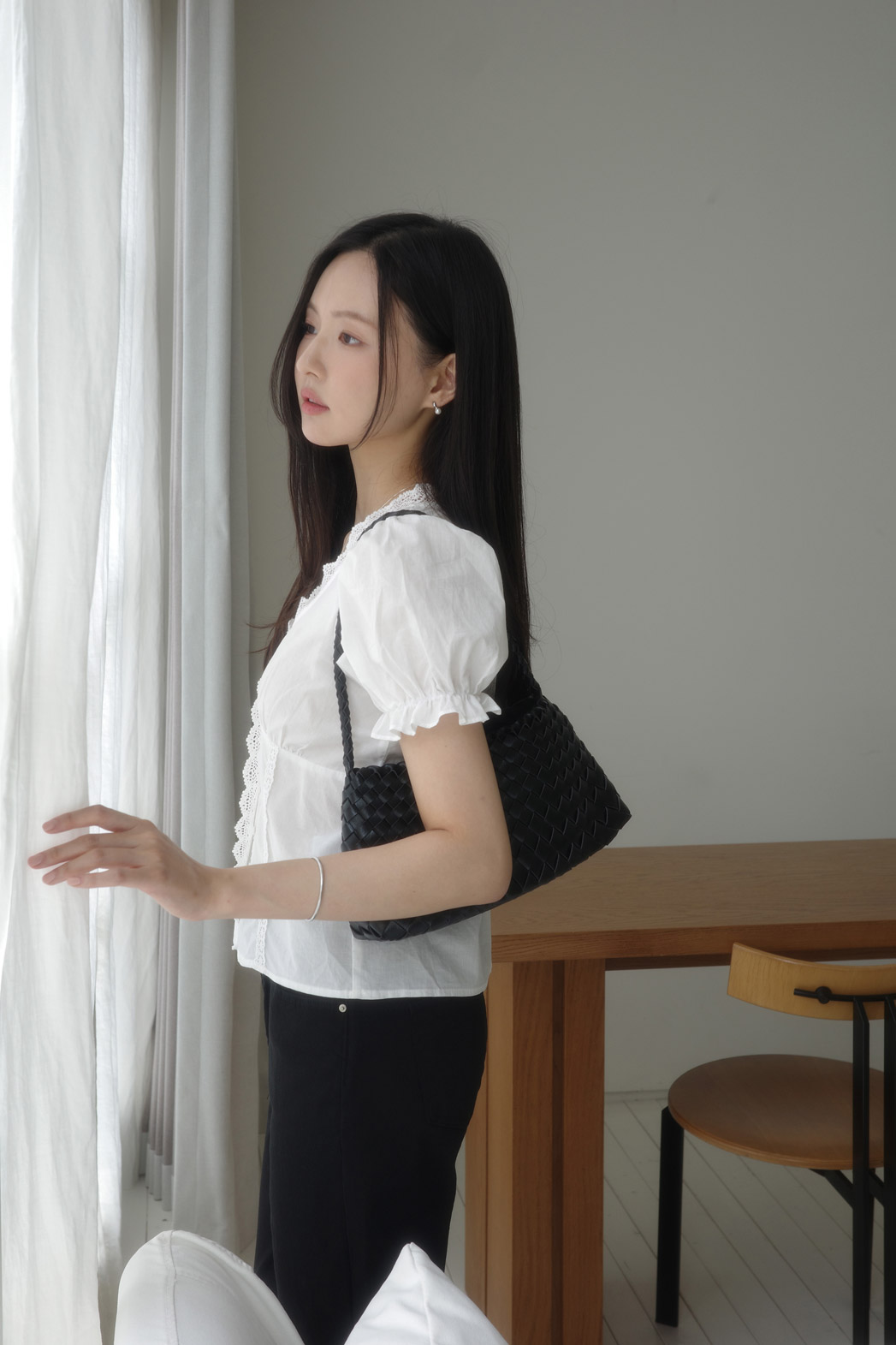 ストレートヒドゥンバンディング無地パンツ | DHOLIC | 詳細画像2