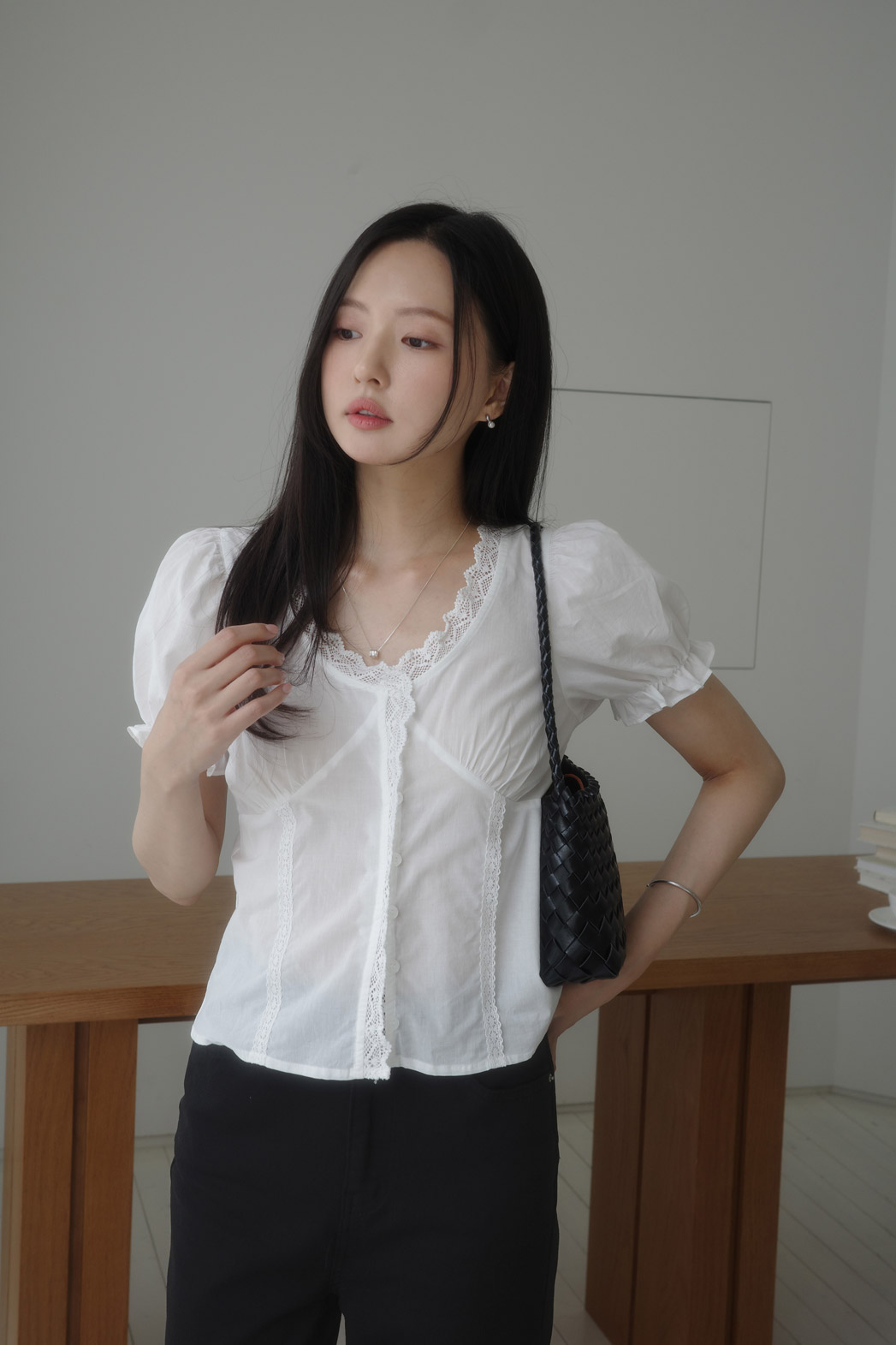 ストレートヒドゥンバンディング無地パンツ | DHOLIC | 詳細画像4