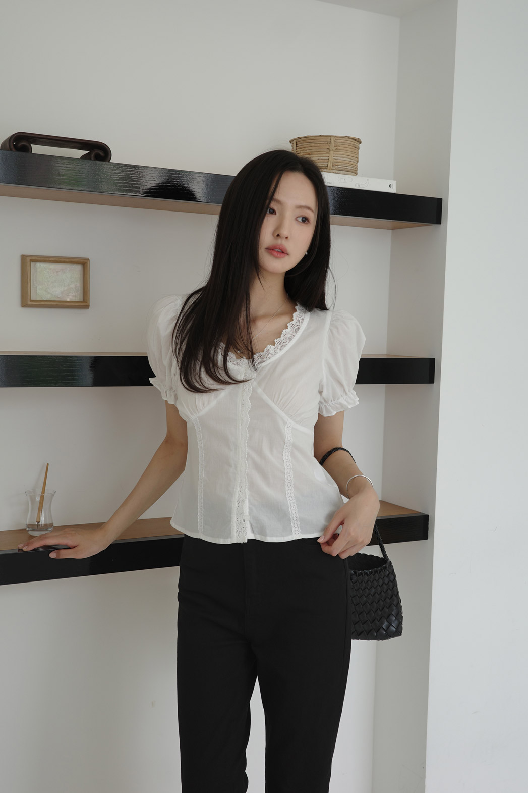 ストレートヒドゥンバンディング無地パンツ | DHOLIC | 詳細画像9