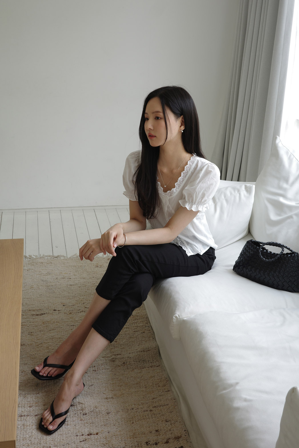 ストレートヒドゥンバンディング無地パンツ | DHOLIC | 詳細画像15