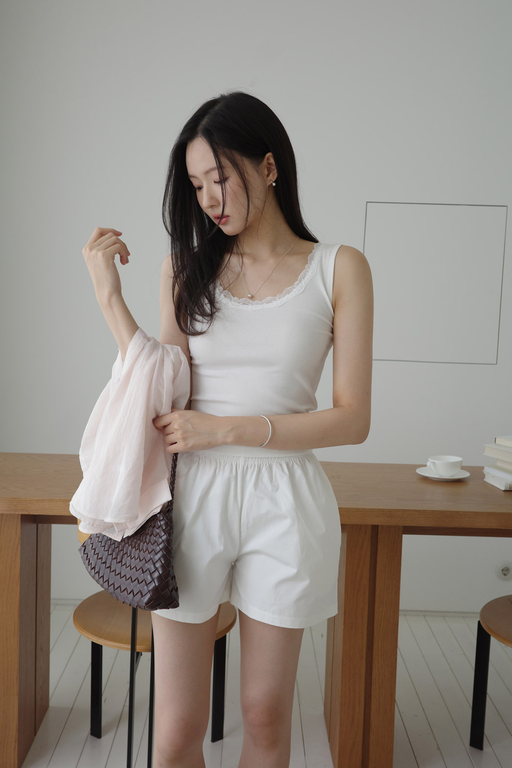 ウエストゴムワイド無地ショートパンツ | DHOLIC | 詳細画像17