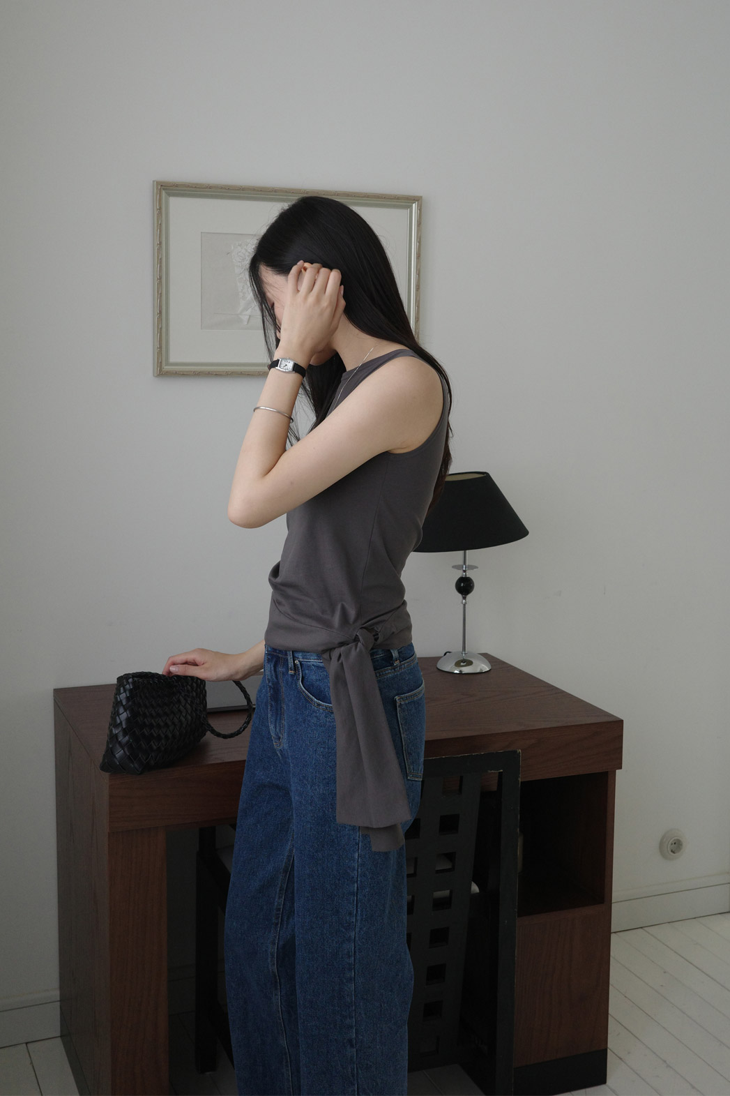 ラウンドネックベーシックTシャツ | DHOLIC | 詳細画像10