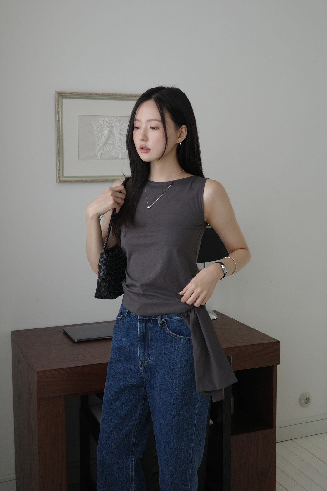 ラウンドネックベーシックTシャツ | DHOLIC | 詳細画像11